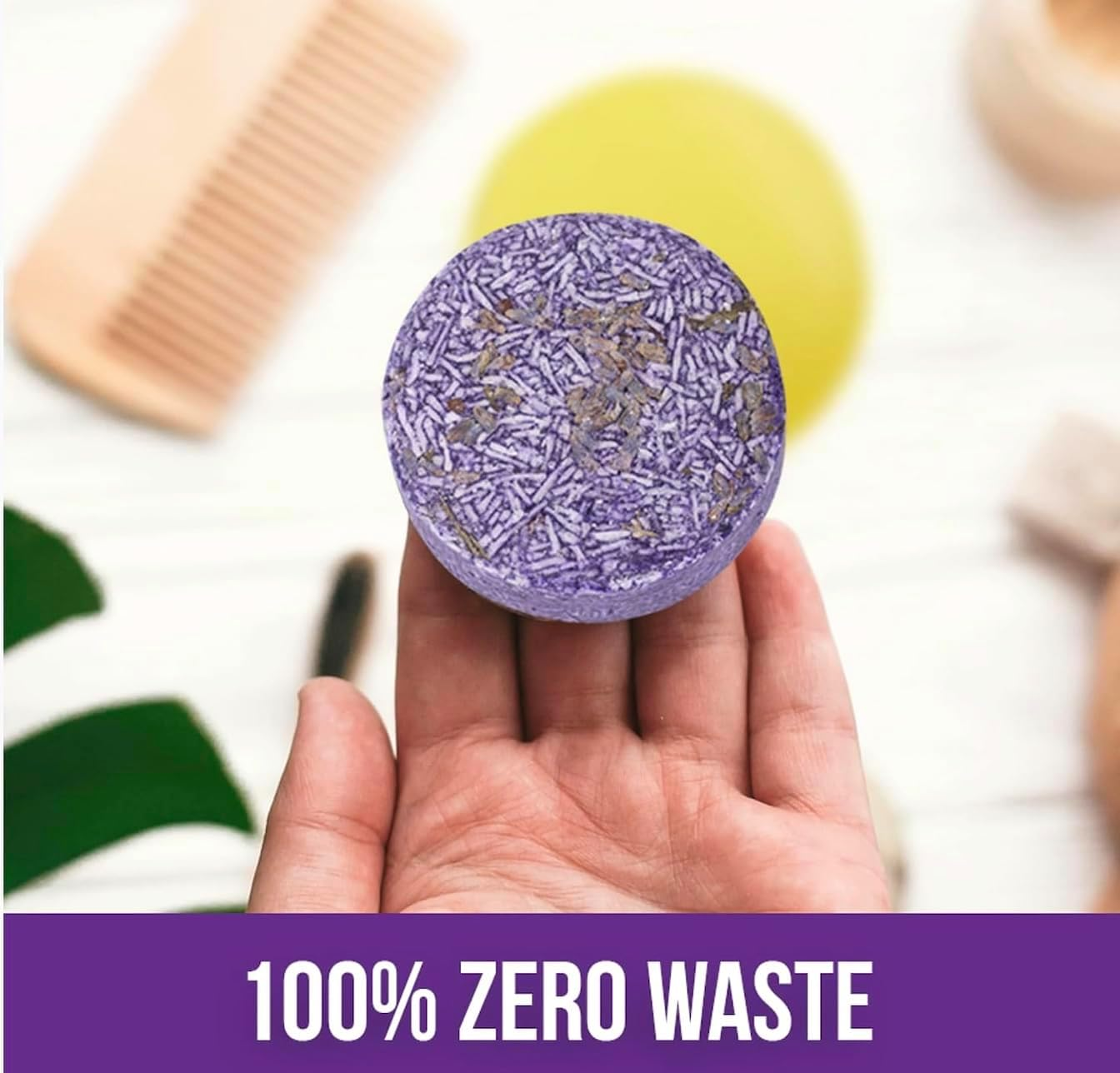 Shampoo Bar Conditioner Set with Shampoo Bar Holder & Travel Tins Included - 5Pcs. Vegan, Eco-Friendly & Paraben-Free. image number 4