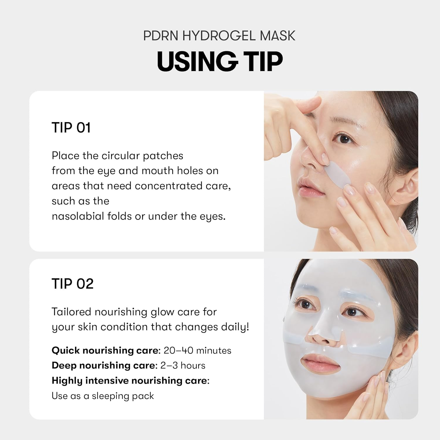 VT COSMETICS PDRN Hydrogel Mask(33Gx4Ea), Intensive Nourishing, Rejuvenating Face Mask, Skin Repair & Elasticity Boost, Overnight Melting Mask, Improves Elasticity & Radiant, Korean Facial Mask image number 1