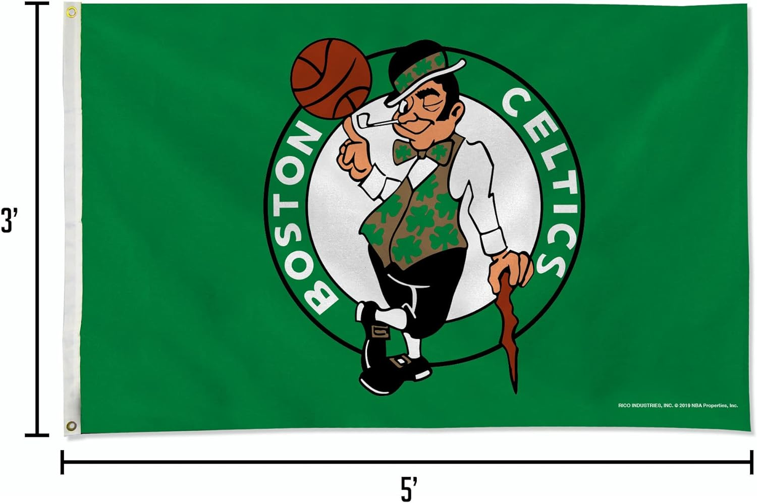 NBA 3-Foot by 5-Foot Single Sided Banner Flag with Grommets image number 4