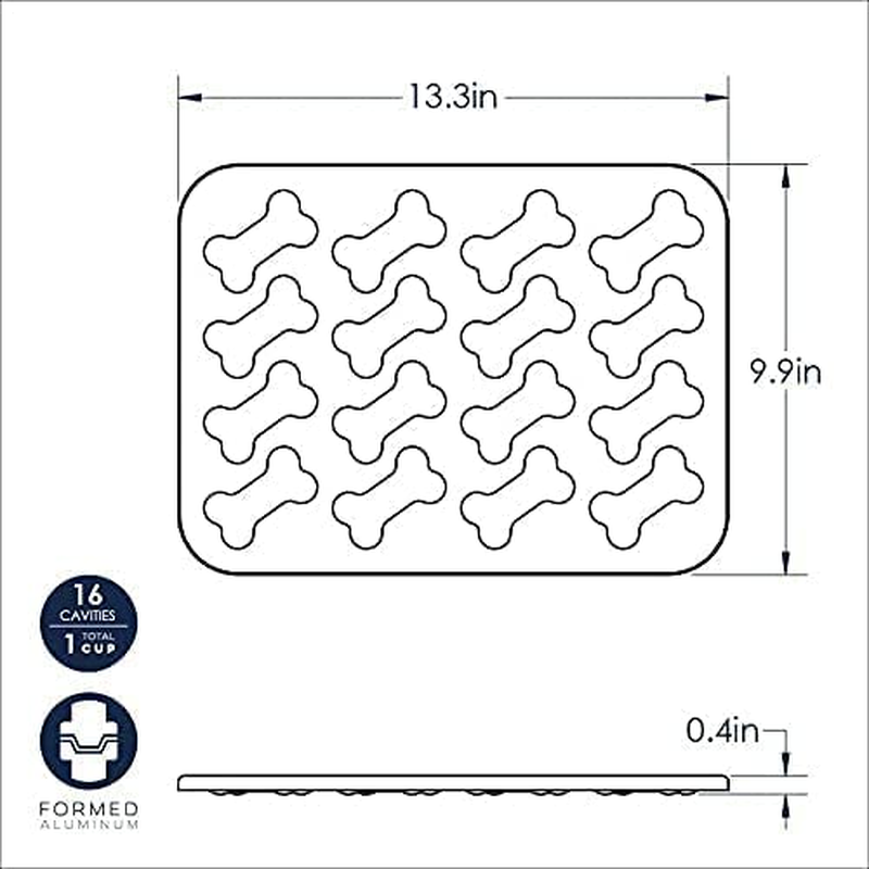 Nordic Ware USA Puppy Love Colors Specialty Aluminum Cake Pan, Navy, 37.5 X 25.5 X 1.5 Cm