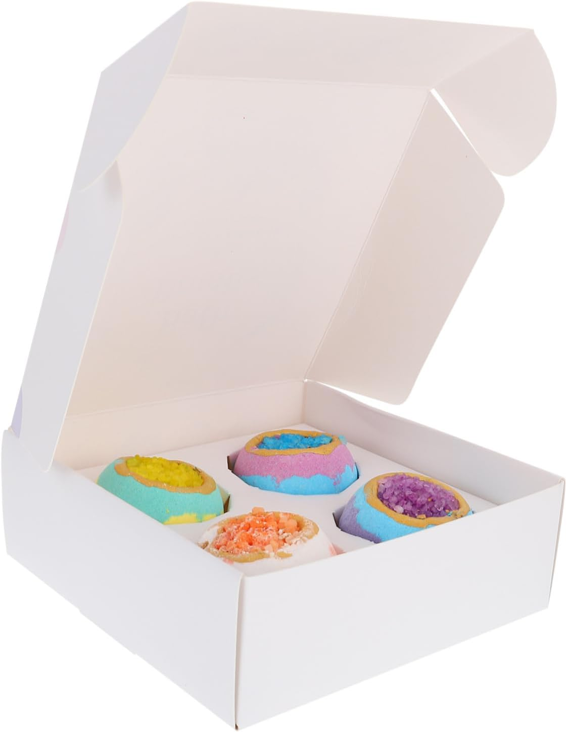 Healeved 4Pcs Exfoliating Bubble Dead Sea Bath Balls Boys and Girls Bubble Bombs Box image number 4