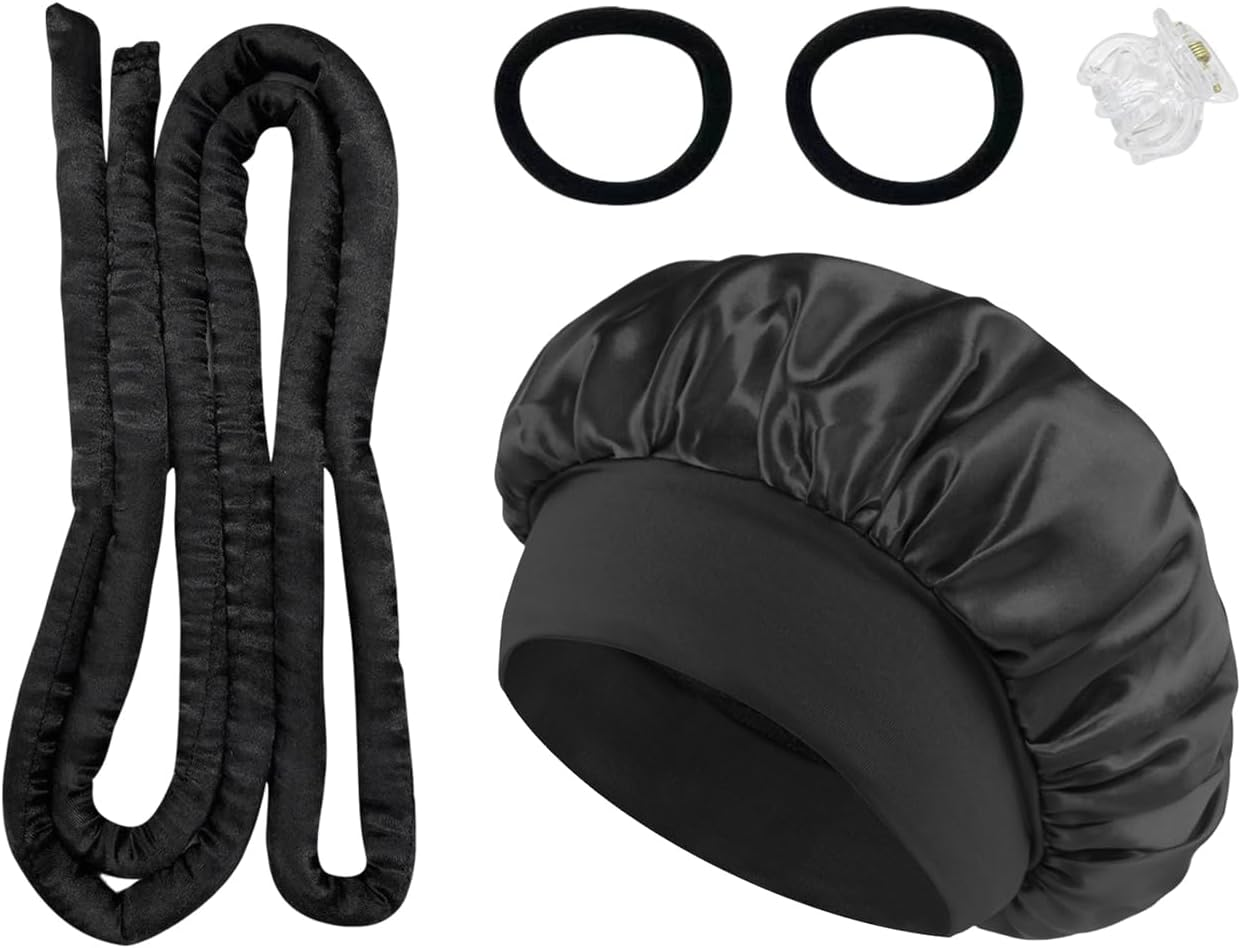 1 X Curl and 1 Piece Hair Cap with 1 X Hair Clip and 2 X Hair Rings, Hairstyle Design Accessories, Hairdressing Salon Accessories, Creative Hair Blocker. image number 5