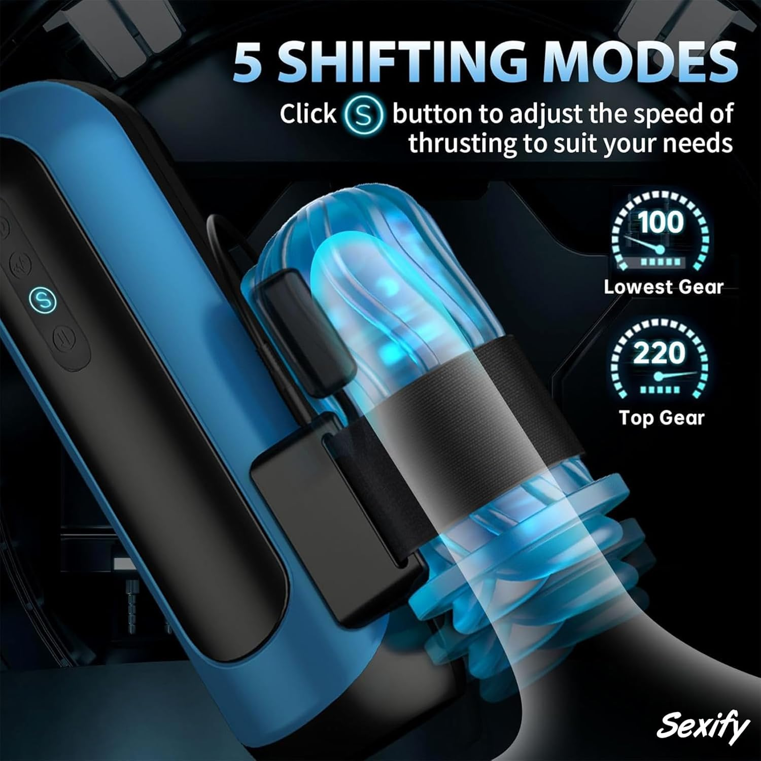 Automatic Male Masturbator Sex Toys for Men, Male Masturbator Cup with Thrusting Stroking Vibrating, Penis Stimulation, 3D Realistic Textured Electric Auto Stroker Electric Pocket Pussy Blow Job Oral Adult Toys for Men Masturbation Sex Toy image number 6