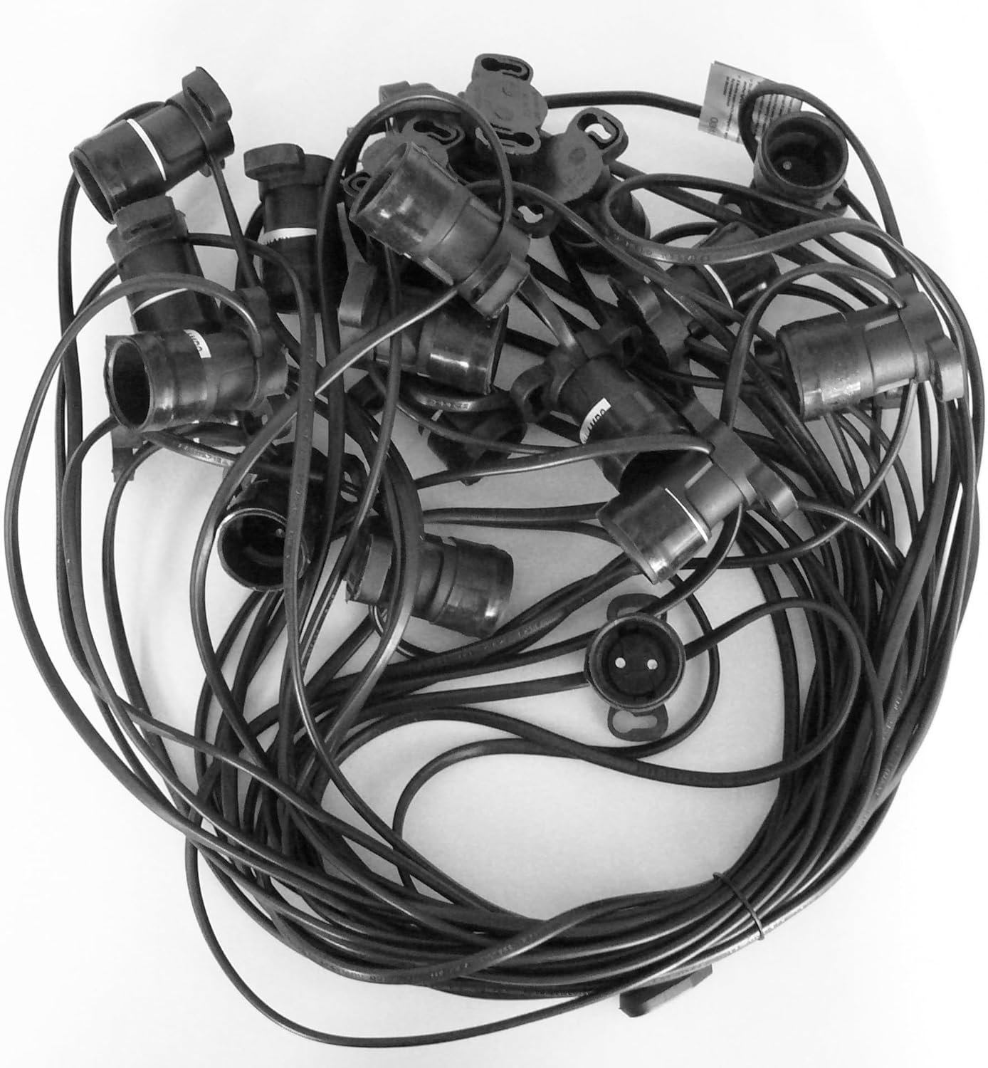 20 Piece Festoon Party Light Fittings Cable with BC Bayonet B22 Lampholders