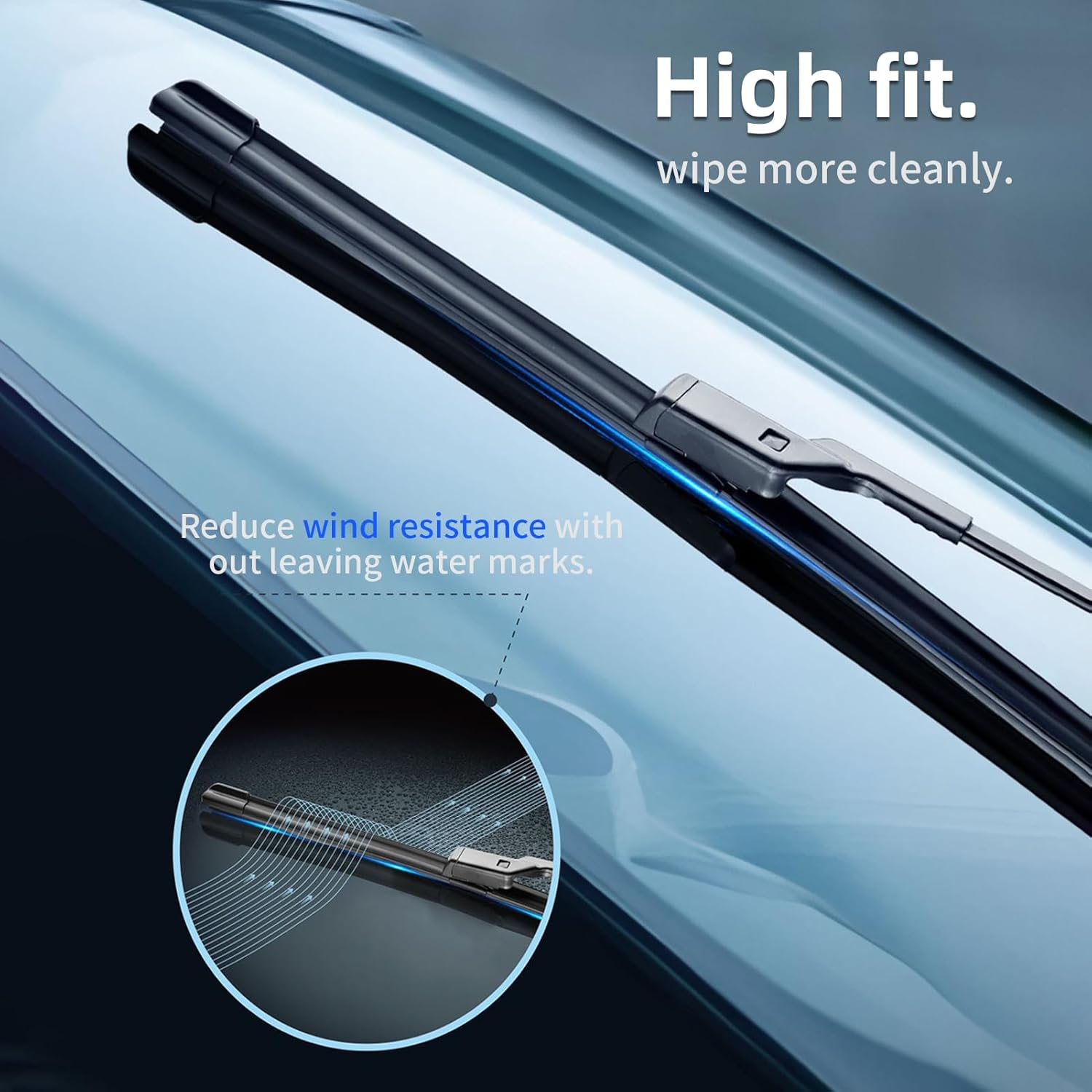 Silicone Windshield Wipers Replacement 26 and 19 Inch for Tesla Model 3 Wiper Blades Accessories 2017-2025 2026 Highland (Set of 2) Top Lock