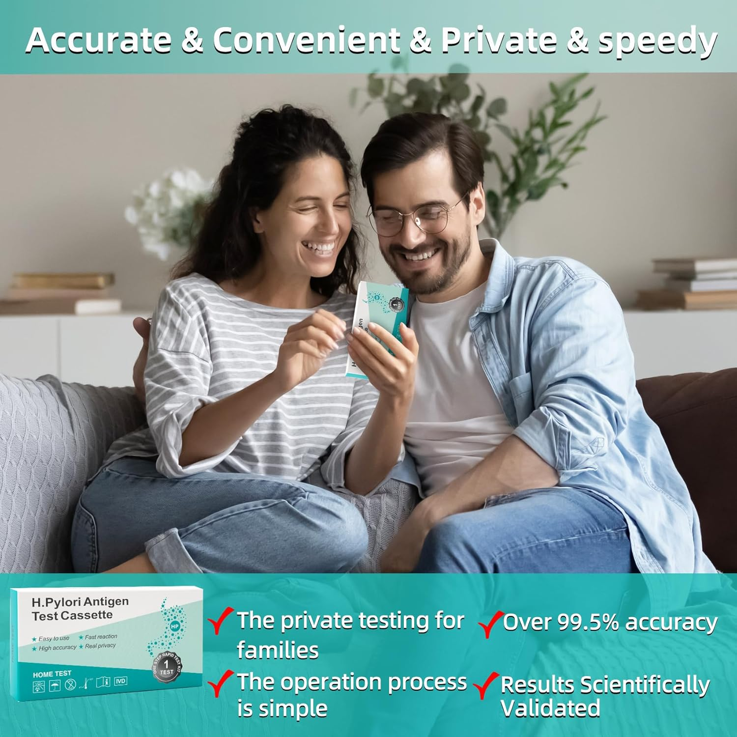 H. Pylori Helicobacter Pylori Stool Test Kit image number 5