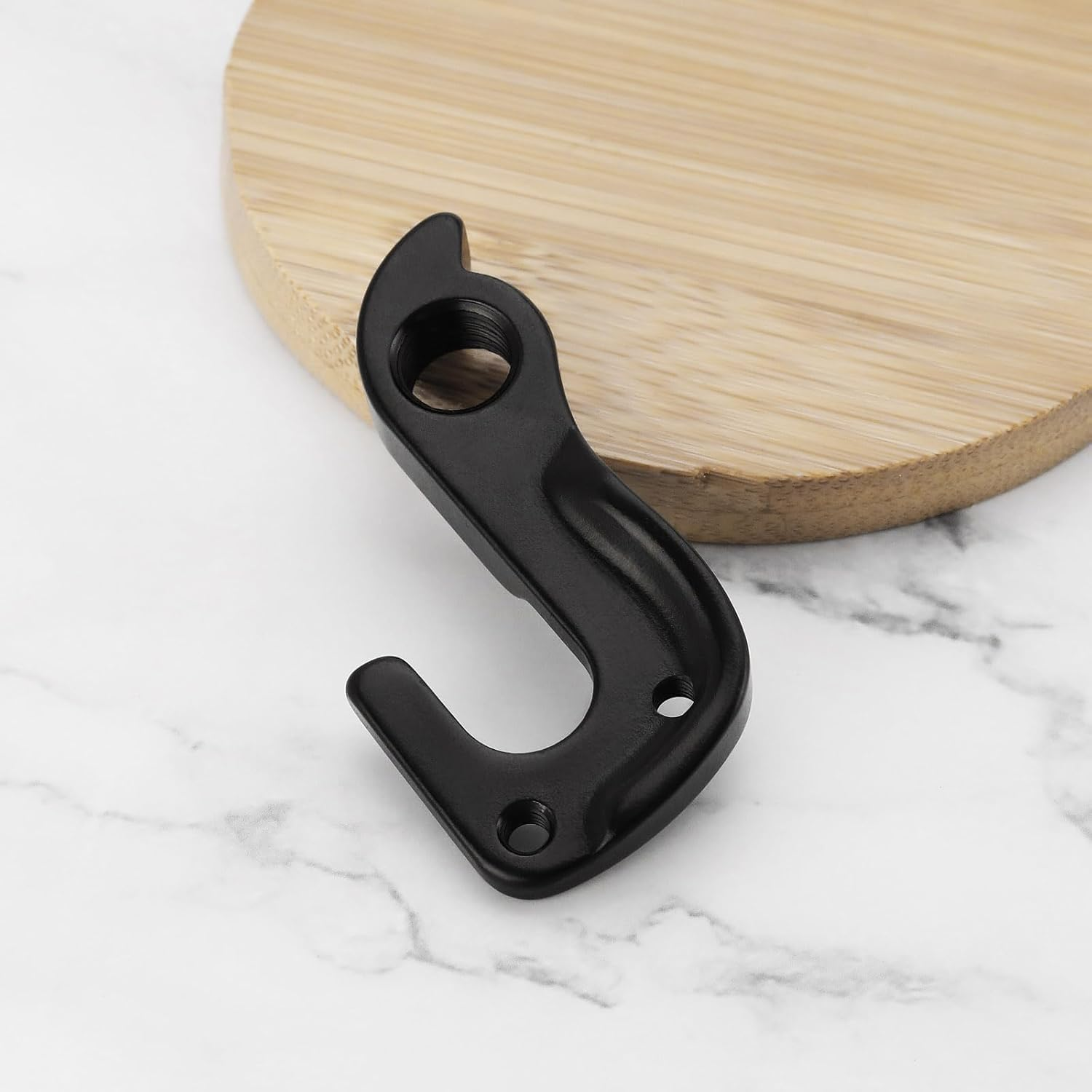 Mechanical Derailer Hook Bicycle Tail Hook Metal Rear Derailer Hook Screw Model 10148 D593 GH-165 Compatible with Cube Bicycle Accessories, Black image number 3