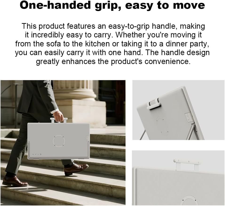 24.5-Inch 1080P IPS Android 14 Touch TV, Portable Tablet with 77.7WH Battery, 20W Speaker for Outdoor Entertainment, 8-Core CPU, 8G+128G Memory, 4K Camera Computer for Home, Education, Video Call image number 1