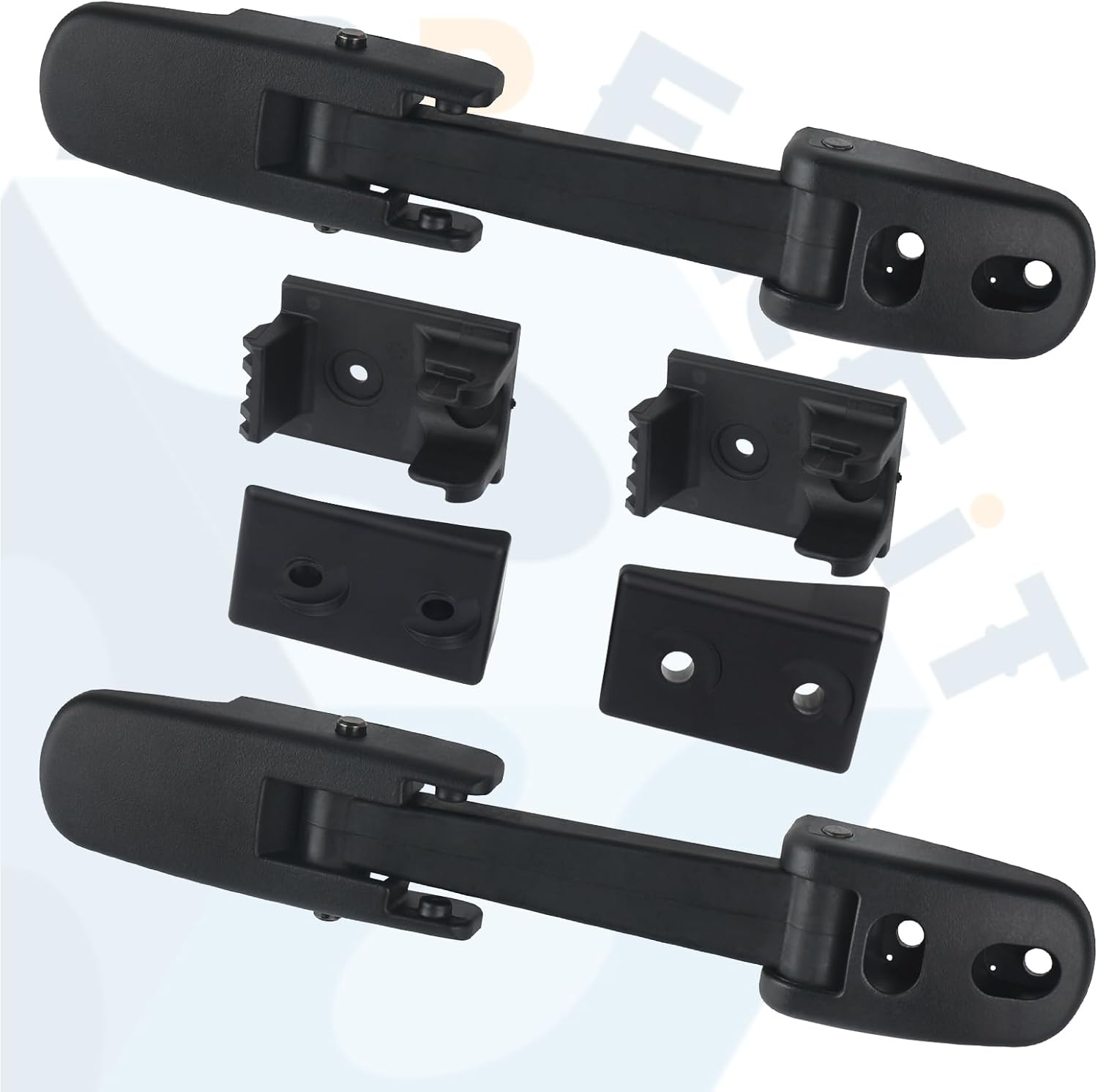 Mack Hood Latch Strap W/Catch Bracket Left Driver & Right Passenger Side Black Compatible with Mack Truck Granite Pinnacle Vision CH CHN CV CX CHU CXN CXU Hood Accessories Parts image number 4