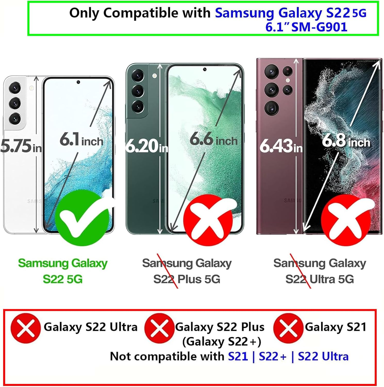 J.West Galaxy S22 Case 5G 6.1-Inch, Luxury Sparkle Glitter Translucent Clear Colorful Opal Pearly Thinfoil Design Shiny Print Soft Silicone Cover for Women Girls Slim TPU Protective Phone Case