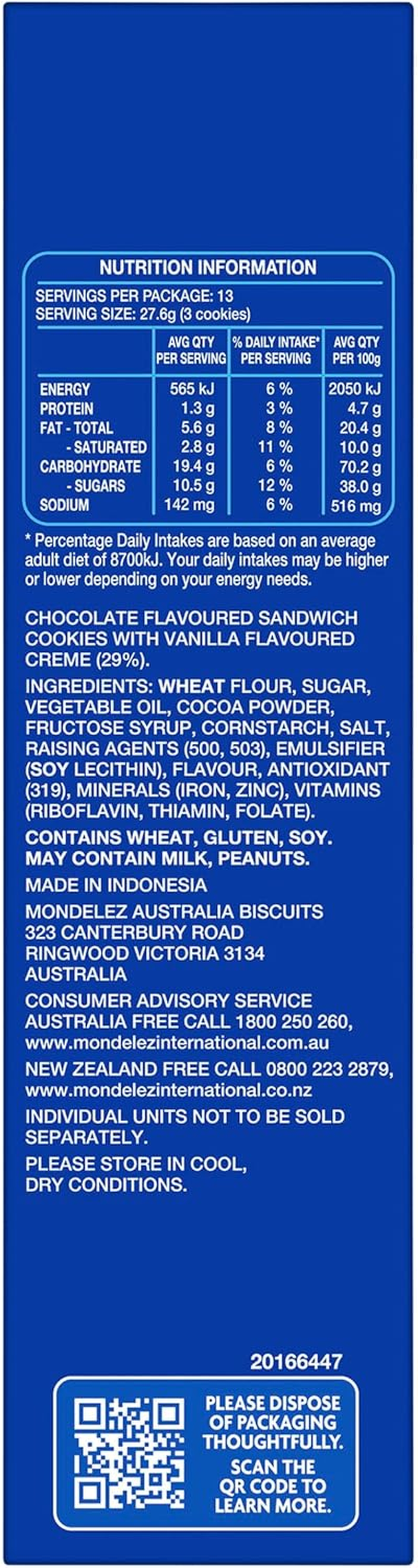 OREO Original Sandwich Biscuit Family Pack 358G - Pack Of 2 image number 5