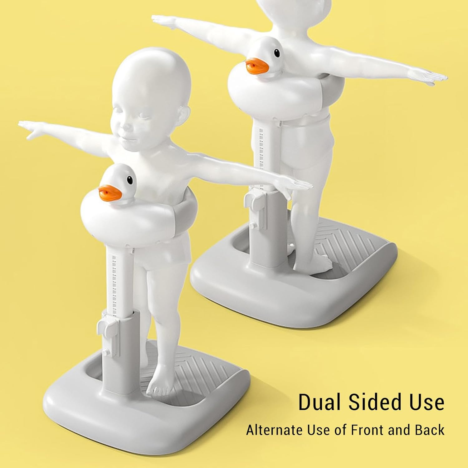 Baby Bath Stand, Adjustable Height anti Slip Foldable Baby Shower Stand, Suitable for Infants 8-36 Months (Khaki) image number 1