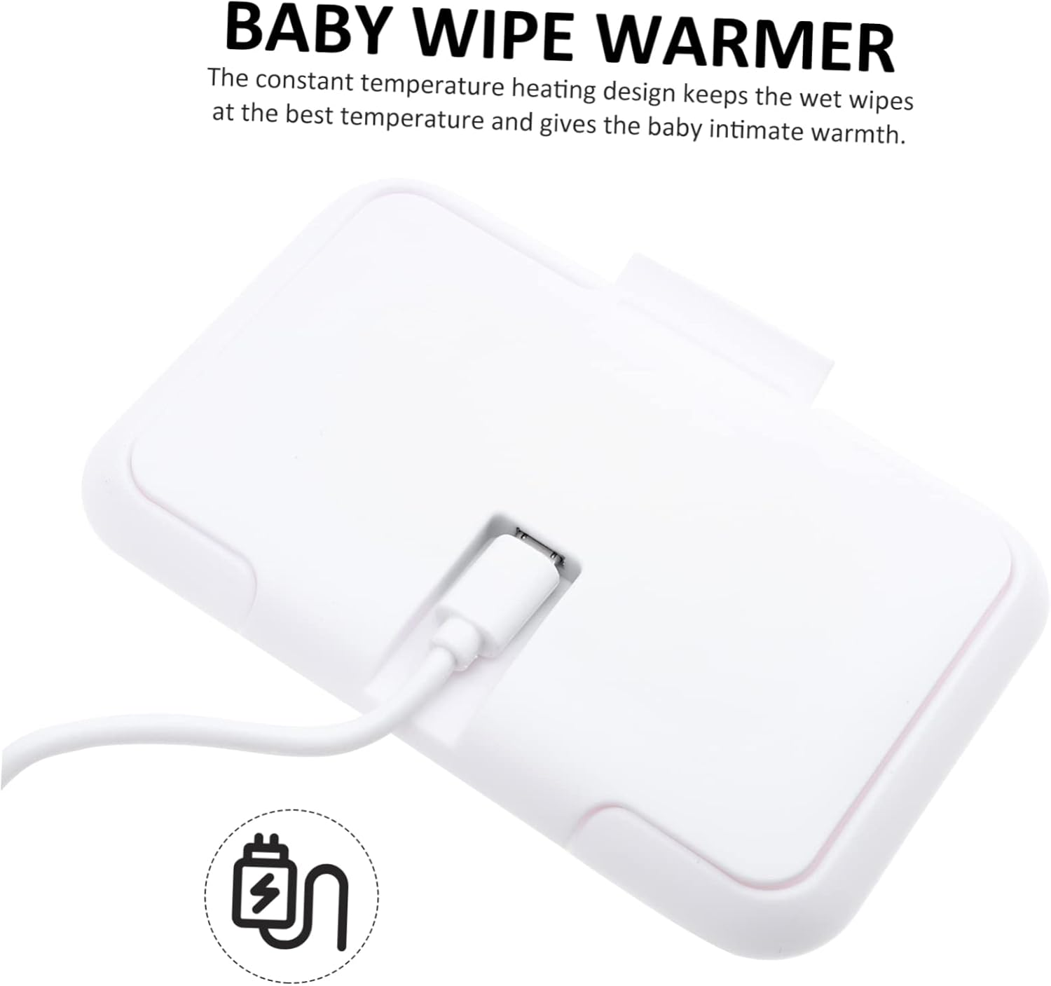 DECHOUS Portable Wet Tissue Warmer Box with Constant Temperature Heating for Wipes Convenient Household and Car Use Keeps Wipes Fresh Moist and Warm for Comfortable Diaper Changes image number 3