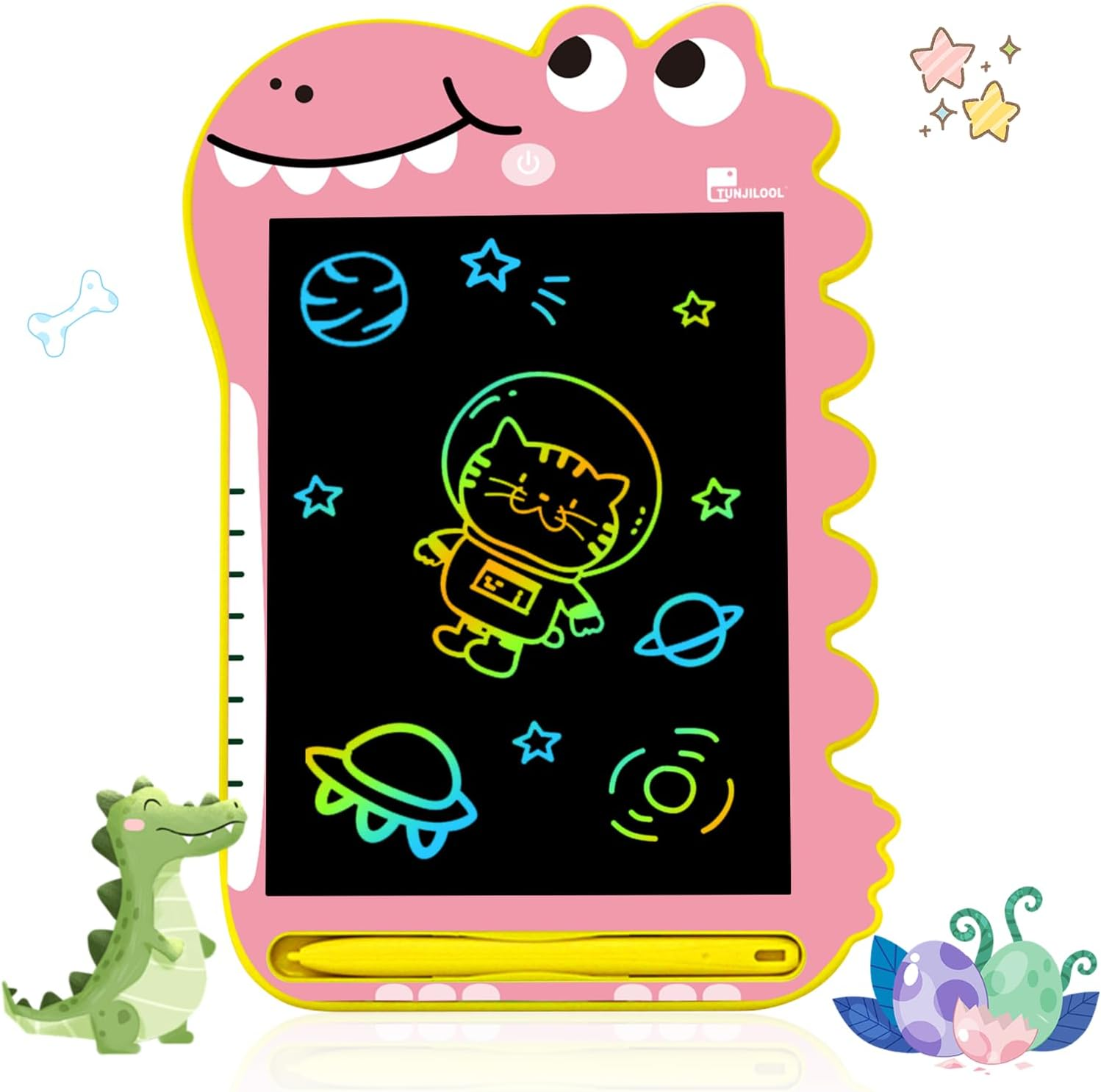 TUNJILOOL LCD Writing Tablet, 8.5 Inch Drawing Pad for Kids, Dinosaur Toys Doodle Board Travel Toys for 3 4 5 6 Year Old Boys Girls Toddlers Birthday Gifts