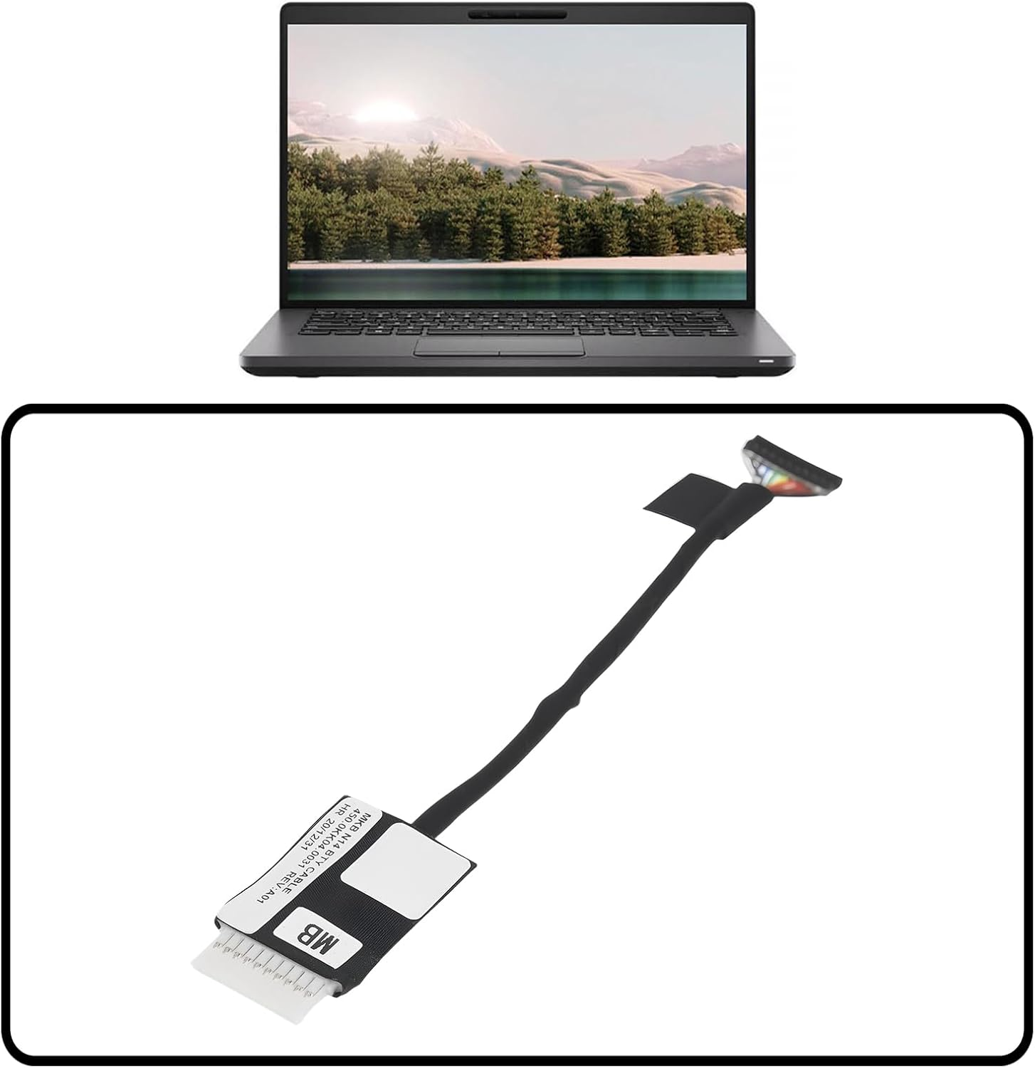 Emagtech 2Pcs Laptop DC Power Jack Cable 450.0KK04.0031 Compatible with Dell Inspiron 5400 5406 5409 7405 image number 2