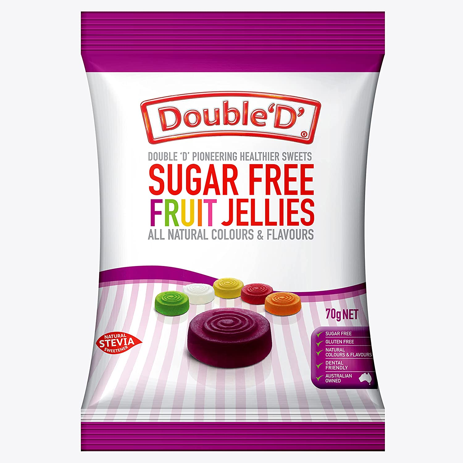 DOUBLE D FRUIT JELLIES 70G