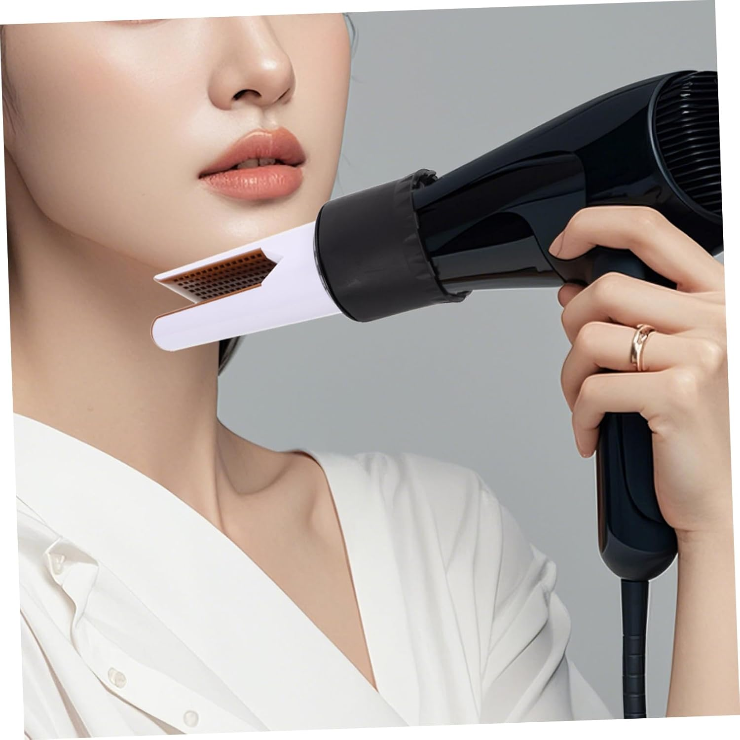 LALADEFIEE Hair Dryer Straightener Nozzle Attachment Precision Styling Tool Diffuser Hair Dryer Comb for Blow image number 5
