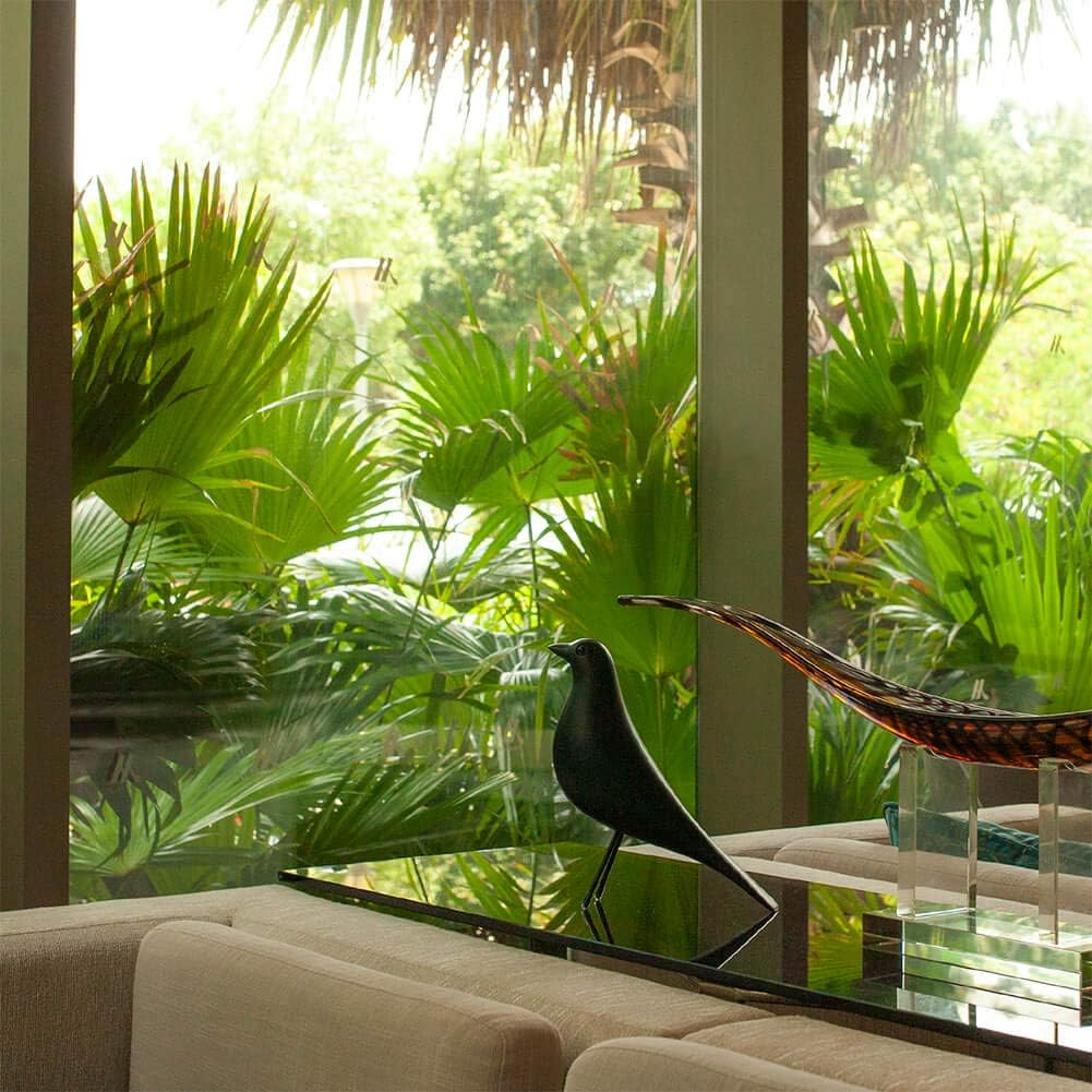 Thribartlive Mid-Century Home Decor House Bird - Office Decor Desk Dove Ornament Arts Gift (Black) - Blue image number 7