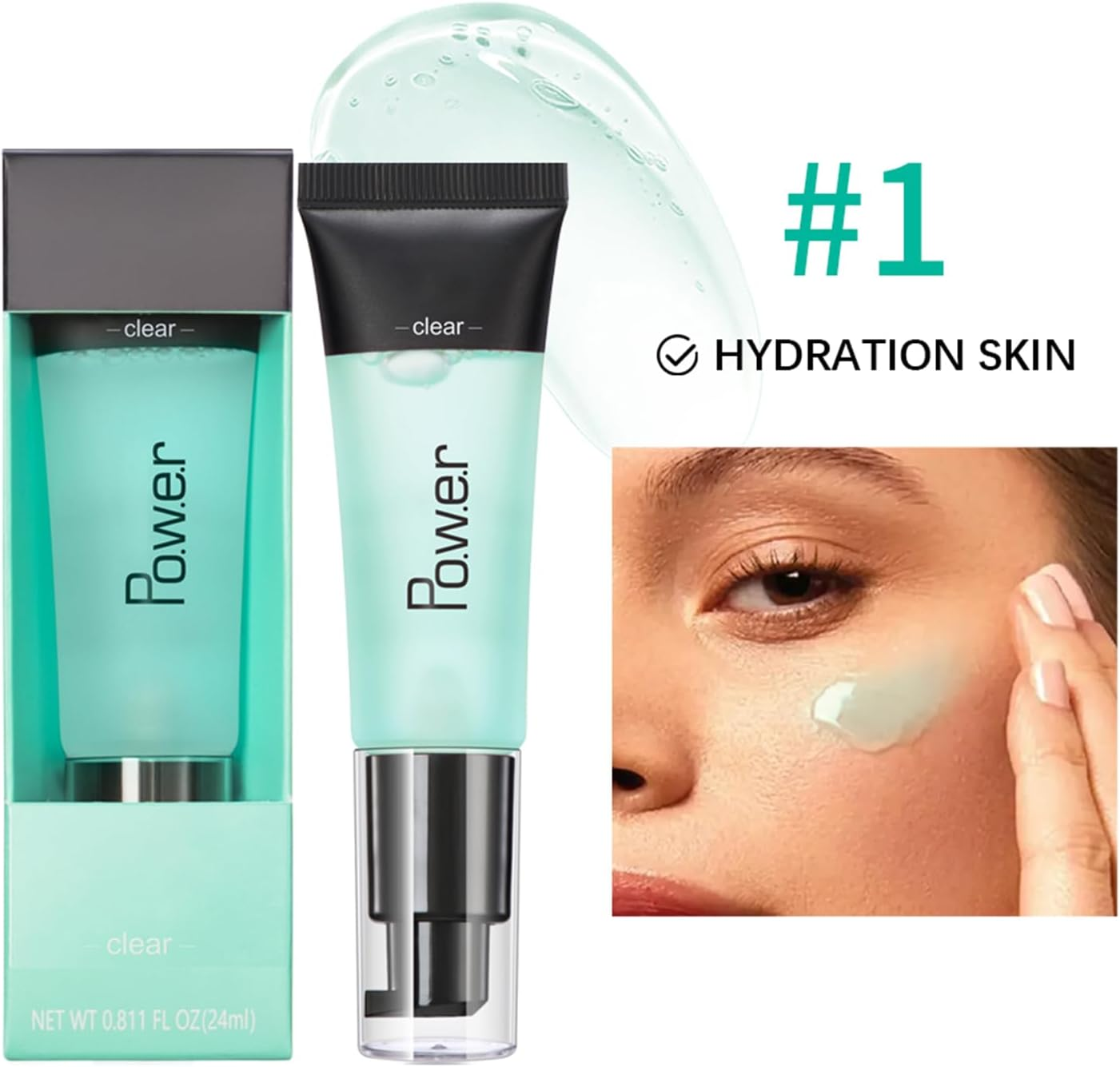 Erinde Erinde Hydrating Primer Gel, Gel-Based Primer, Foundation Makeup Primer for Face, Hydro Grip Primer, Smoothing Skin, Gripping Makeup #01 image number 5