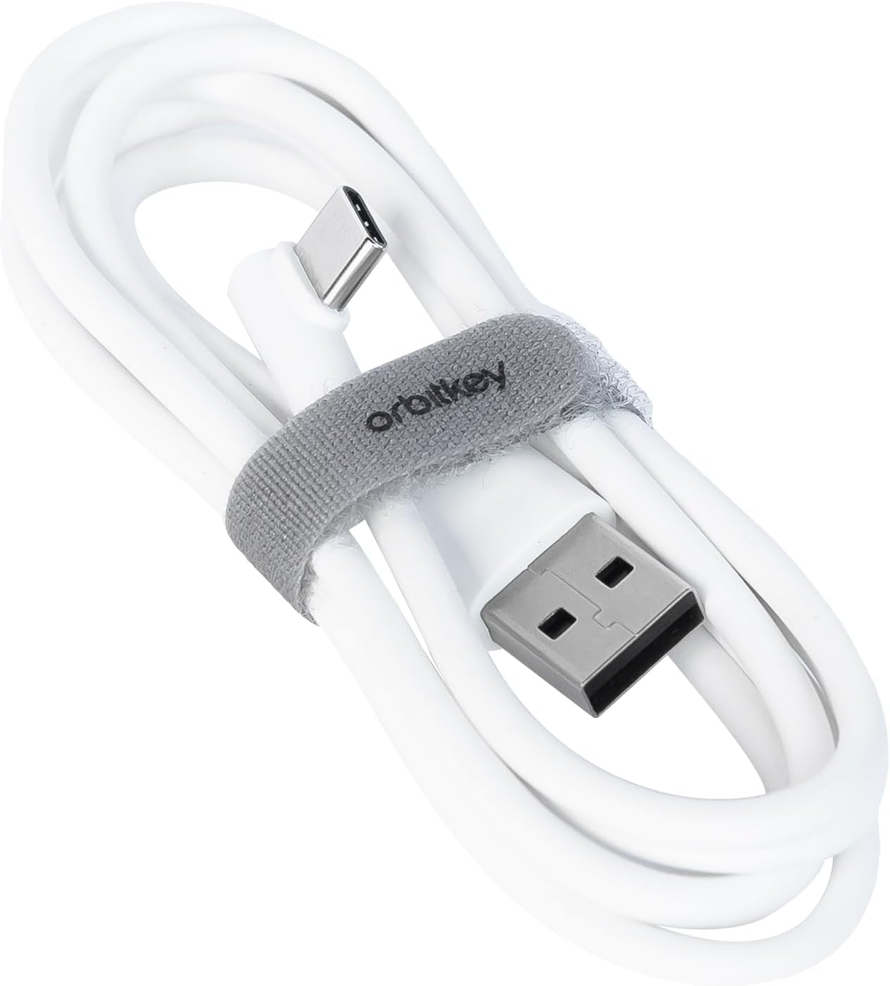 Orbitkey Reusable Cable Ties &ndash; Durable Nylon Hook-And-Loop Cord Organizers for Cable Management, Tangle-Free Storage, and Travel Organization - Pack of 6 - Ash image number 4