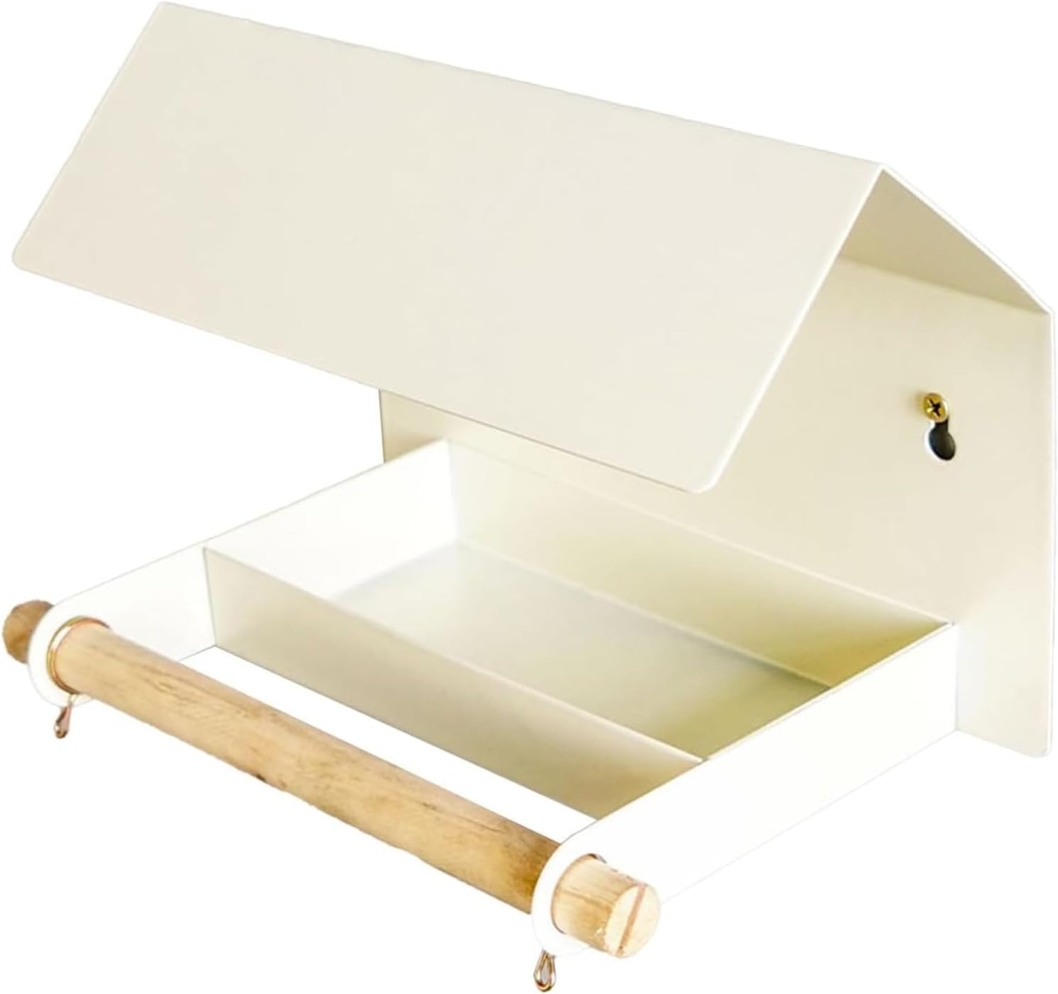 Bird Feeders Metal,Garden Decor Iron Bird Food Bowl - Weather-Resistant Bird Feeder Supplies for Outdoors, Attracts Variety of Birds, Fits Wooden Fences, Trees (Black)