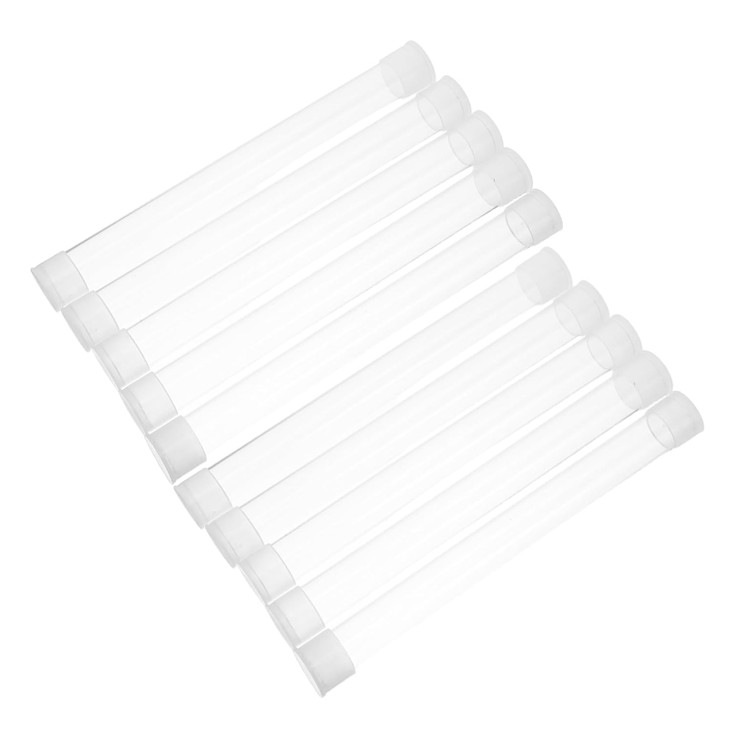 LIFKOME 10Pcs Thermometer Protective Case Transparent Tube Shock-Absorbing Storage Container for Thermometers Portable Travel Organizer for Home and Clinic Use image number 3