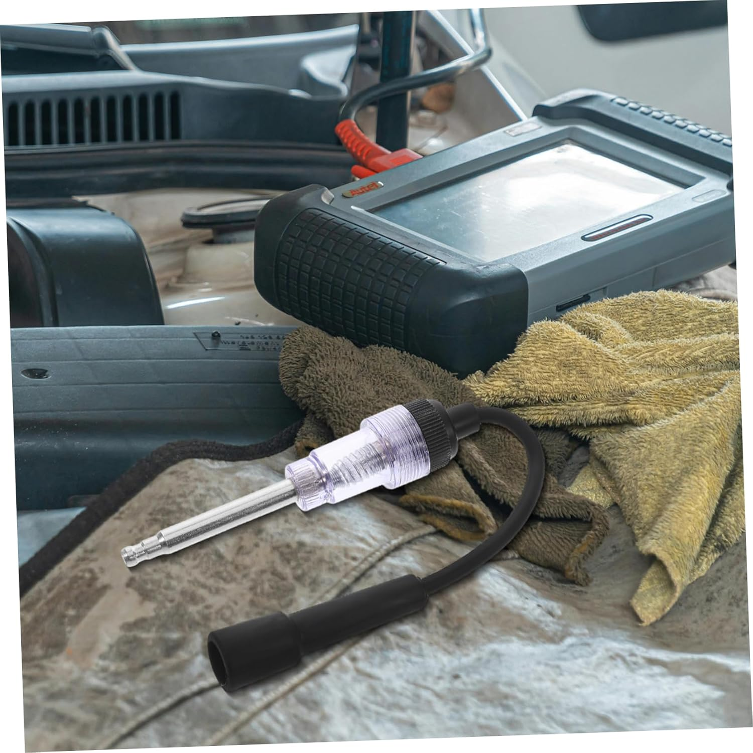 COOLHIYA Inline Spark Plug Ignition Tester Dual-Hole Diagnostic Detector for Automotive Engine Coil Test, Portable Ignition Spark Tester Tool for Car and Lawn Equipment image number 6