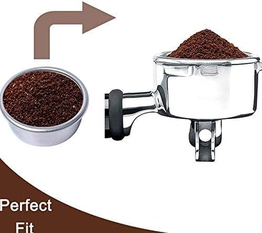 2 PCS Espresso Filter Baskets, High Precision Extraction Portafilter Basket, Double Cup Non Pressurized Porous Filter for Coffee Machine, Universal Espresso Powder Bowl (58Mm) image number 5