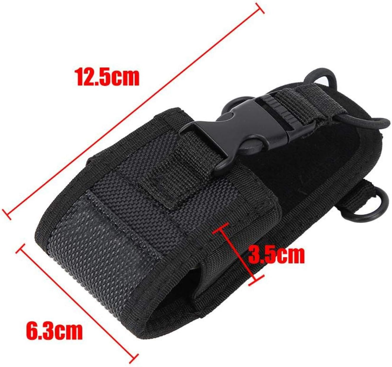 Folany Walkie Talkie Holder, Universal Pouch Case for Two Way Radio, Adjustable Shoulder Strap, Multi-Function Pouch for Police, Fire, Rescue Personnel image number 2