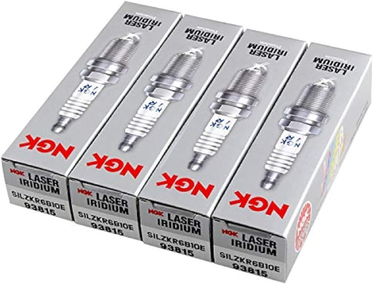 NGK Spark Plug SILZKR6B10E 93815 Pack of 4