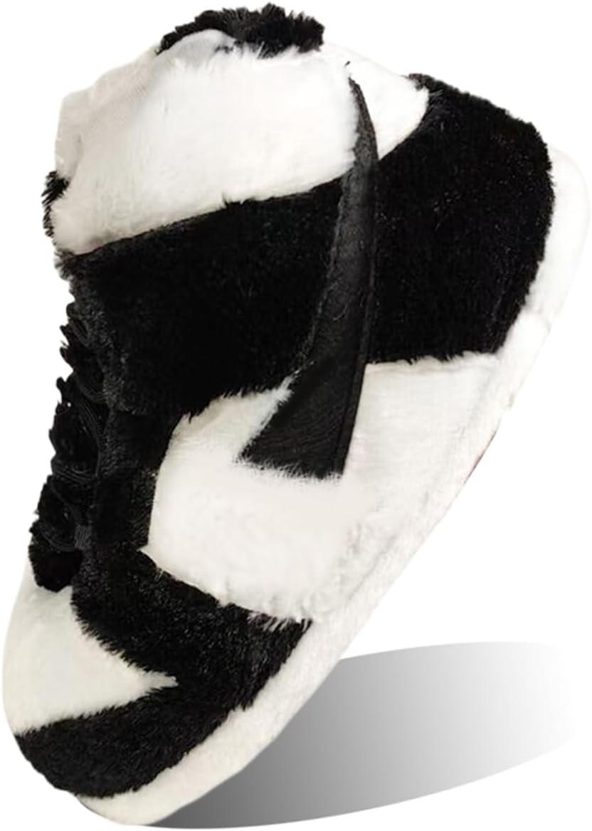 MOLERFO Sneaker Slippers Non Slip Sole Indoor House Plush Slippers Unisex Indoor Floor Cotton Shoes