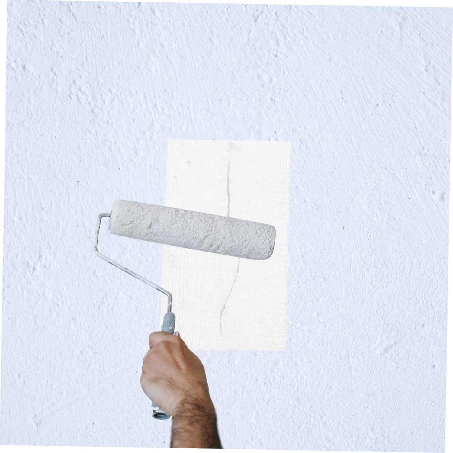 ARTIBETTER Tarcoal Tape Roof Tape Rv Repair Mesh Membrane Fabric Sheet for Drywall Repair image number 2