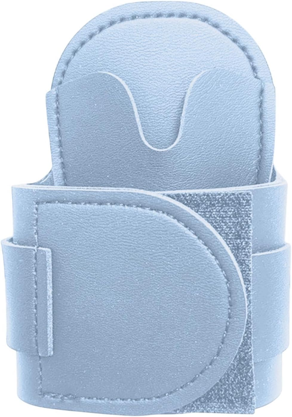 Oshhni Stethoscope Hip Holder Storage Nurses, Doctors Rack Waist Bag Accessories PU Leather Carrier Stethoscope Holder Clip, Light Blue - Navy Blue image number 4