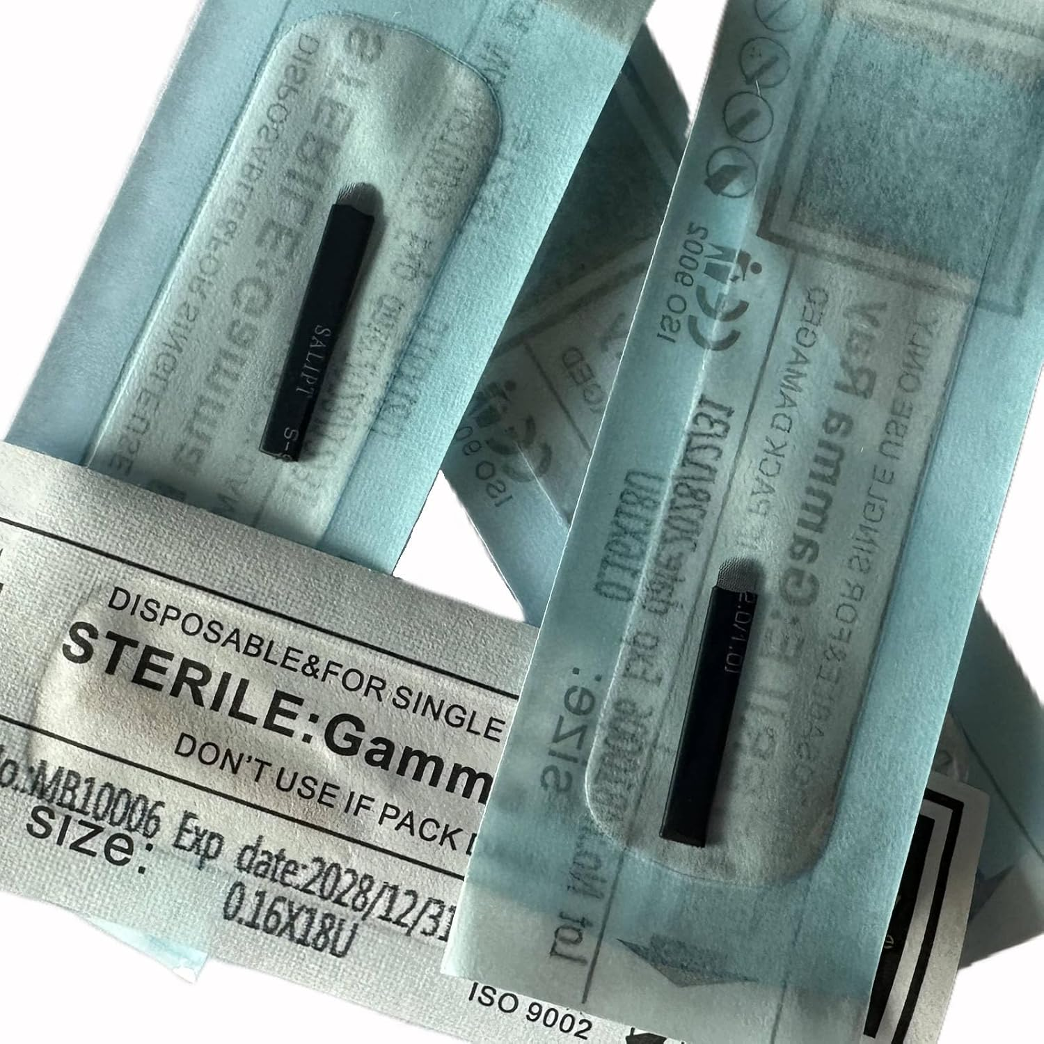 30Pcs Black Microblading Blades U18 Nano 0.16Mm Microblading Nano Agujas 18U Microblades (18U-0.16Mm)