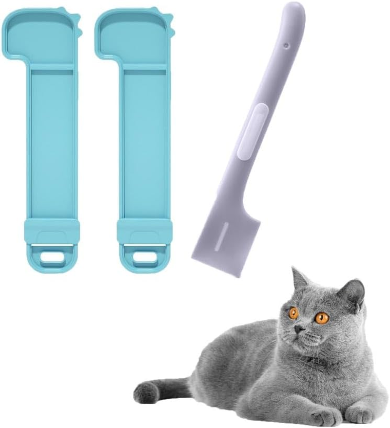 3 Pack Creamy Cat Treats Spoon Lickable Cat Strip Feeder Squeeze up Cream Squeezable Puree Dispenser Holder for Wet Lickable Cats Treats Squeezable Creamy Pur&eacute;e Tubes Cats Topper image number 1