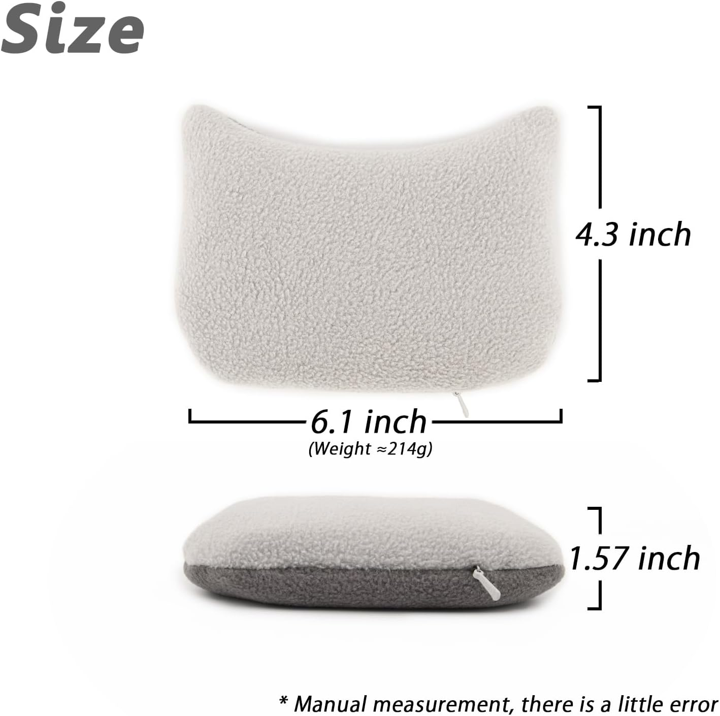 Large Mouse Wrist Rest Bean Bag, Ergonomic Mouse Support Pad Filled Ergo Beads for Computer, Laptop, PC Gaming (Gray) image number 5