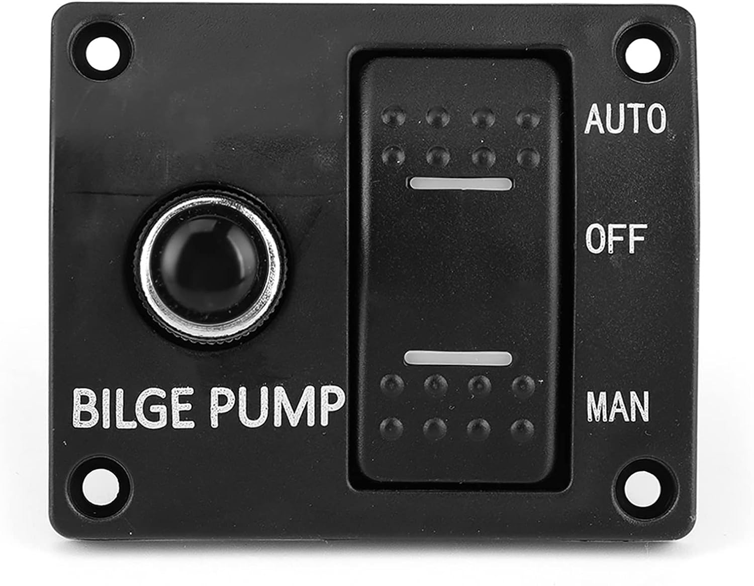 Bilge Pump Control, Long Durability Bilge Pump Switch Panel Built in Fuse Holder for 12V 24V DC Boat Bilge Pump image number 2