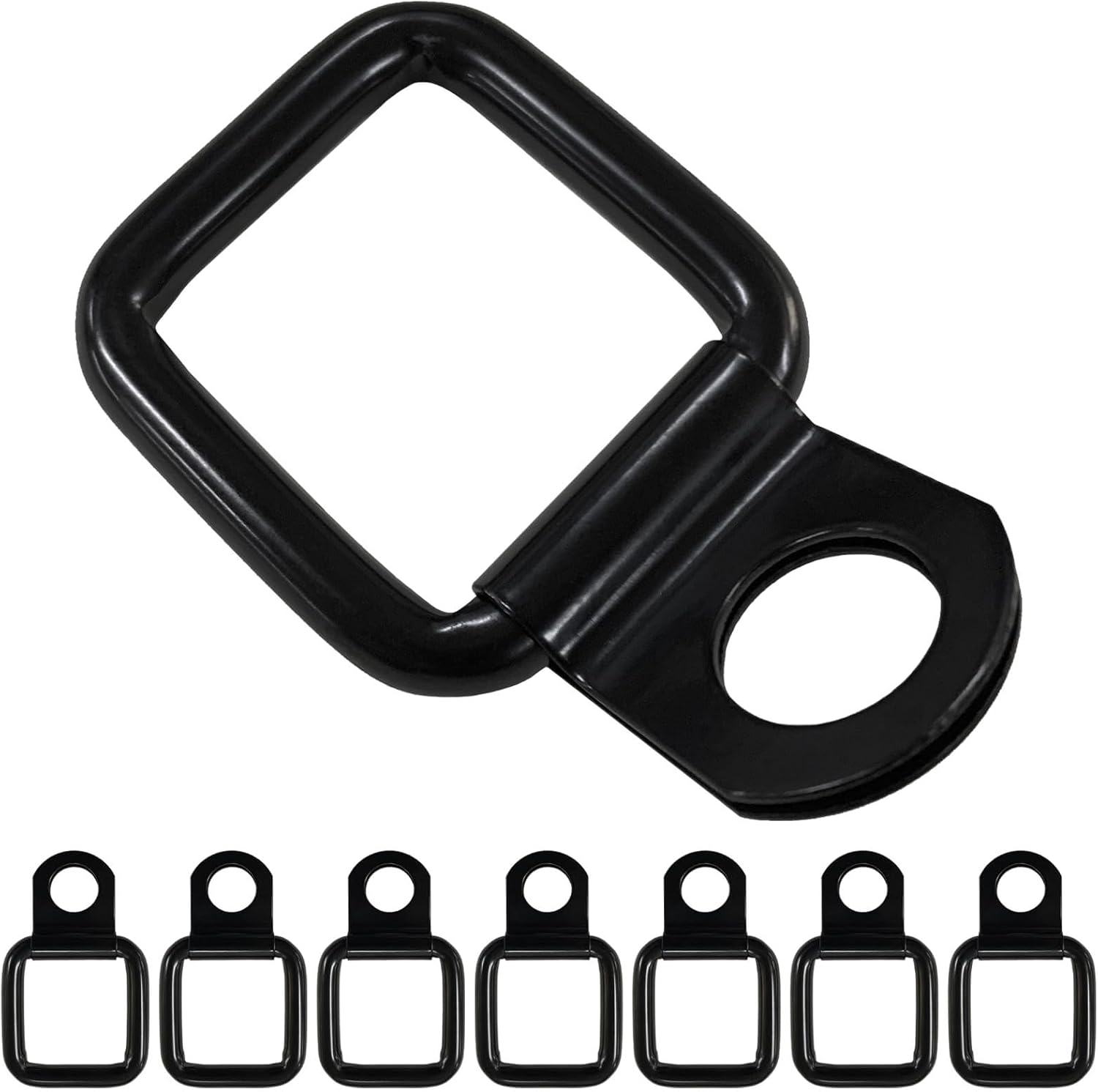 8-Pack D-Ring Tie down Anchors, Heavy Duty Trailer Truck Tie down Hooks for Truck, Trailer, Camper, Warehouse, Garage, Boat image number 2
