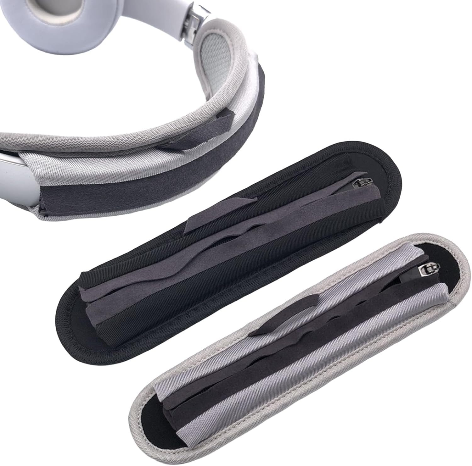 2 Universal Headband Covers, Suitable for Sony Wh-1000Xm5, Bose Quiet Comfort Qc25, Qc35Ii, Qc45, Beats Solo3, as Well as Headband Cover Accessories for Anker, Sennheiser, Jbl, Jabra, Edifier, Etc.