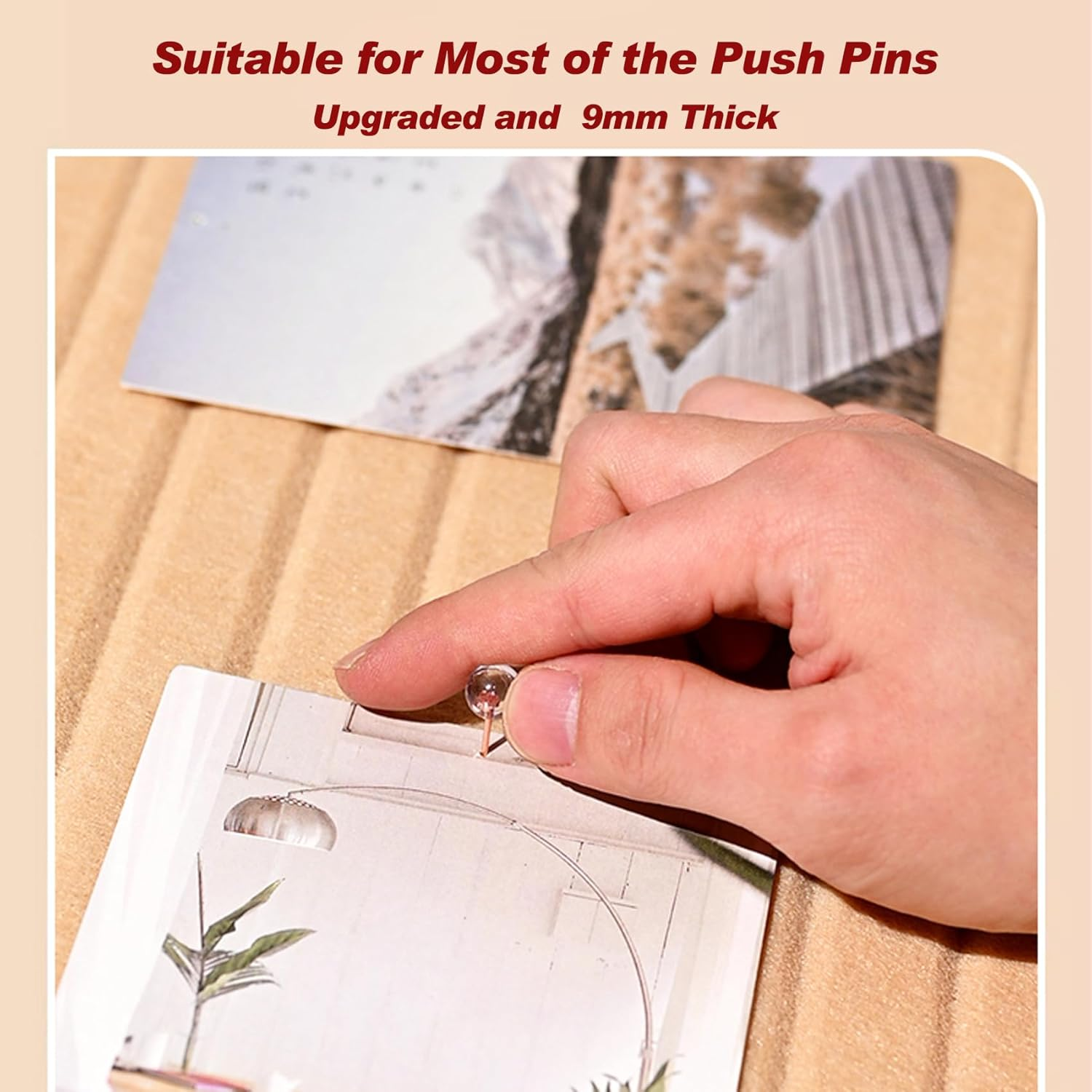 Large Cork Boards for Office, 47"X35" Felt Bulletin Board Tiles Pin Board for Walls Home Decor, Noise Reduction Boards, Panels for Photos Memos, 12-Pack, Black image number 3