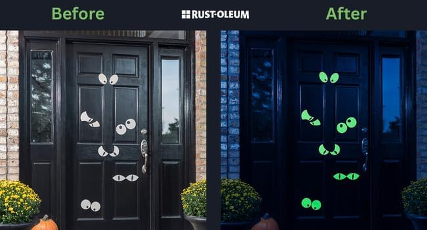 Rust-Oleum Glow in the Dark Spray Paint &ndash; Long-Lasting Luminous Effect, Multi-Surface, Indoor/Outdoor, Ideal for Kids&rsquo; Crafts & Halloween Props, 283G image number 4