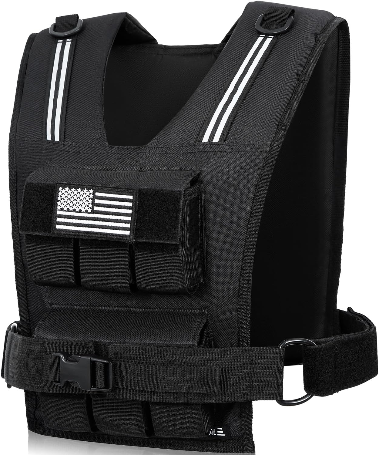 BAGAIL Weighted Vest for Strength Training, Removable Iron Plates, Adjustable Bust Size, Heavy Duty Fitness Vest for Man Woman, Ideal for Gym Workouts, Yoga Training and Aerobic Exercises image number 5