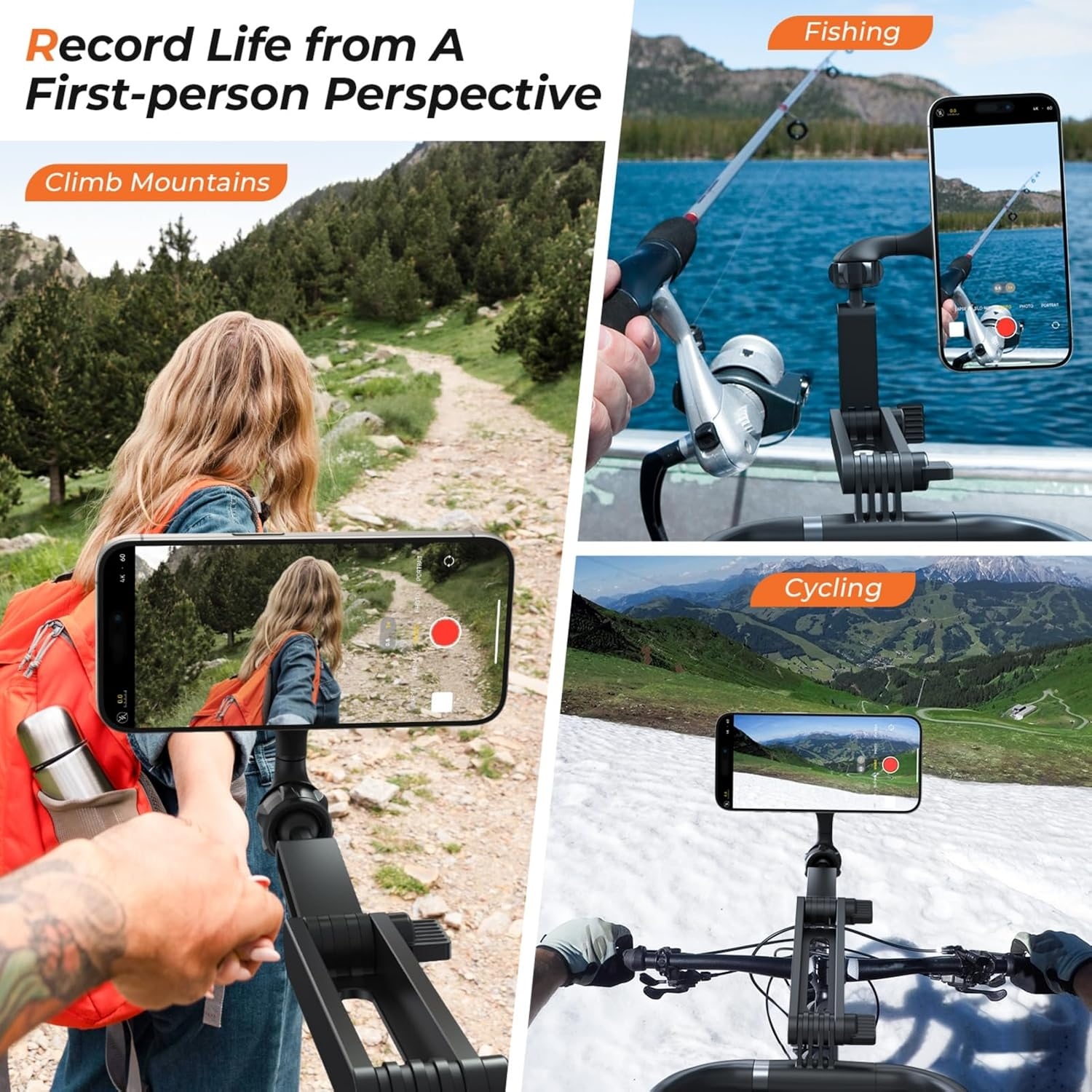 Magnetic Neck Cell Phone Holder, Hands Free Phone Stands Mount for Neck, Neck Holder Chest Stand Pov/Vlog Video Recording & Filming, Neck Tripod for Iphone 16 15 14 13 12 Seires image number 4