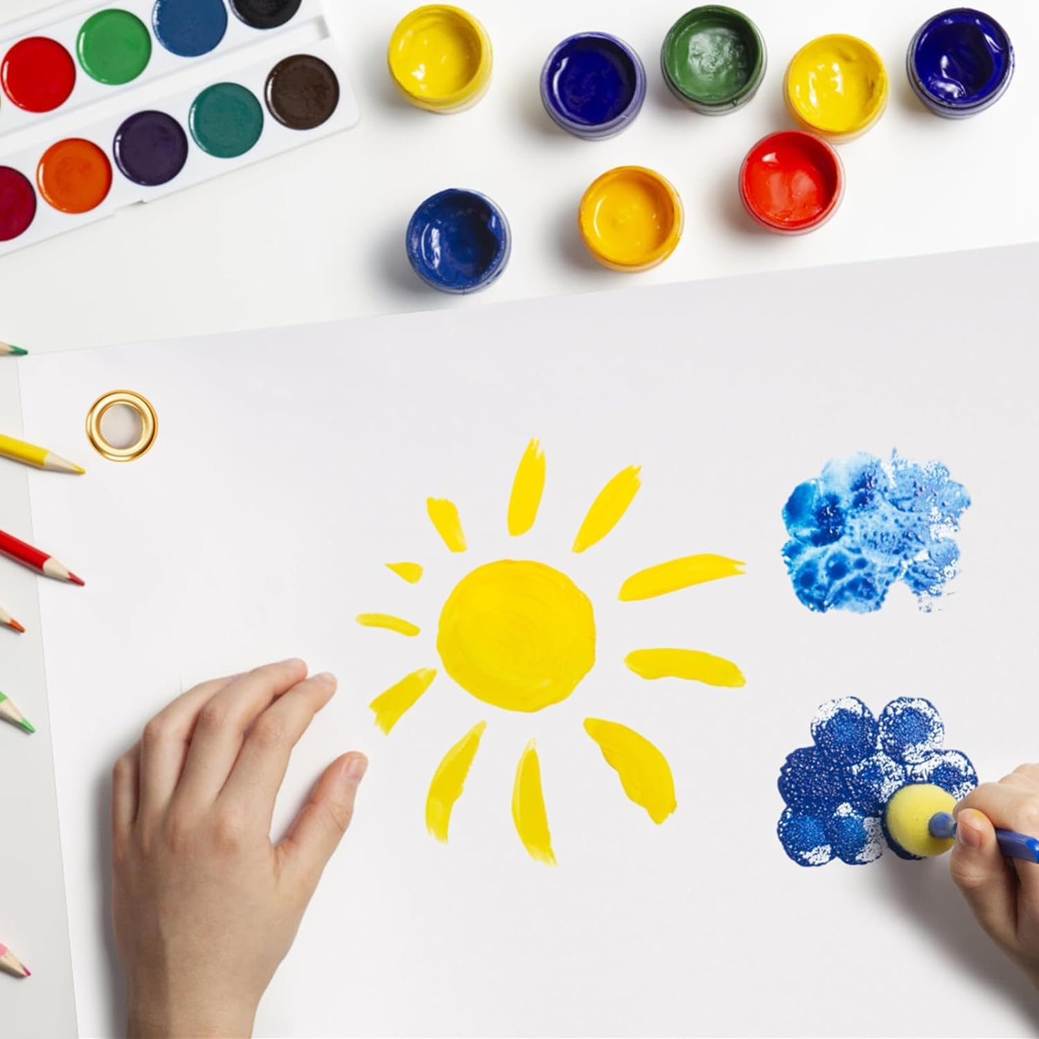 2 Sets 2 X 4 Ft Blank Banners, Large Blank Vinyl Banner Signs with Hanging Ropes, DIY Sublimation Vinyl Banners for School, Birthday, Party Indoor Outdoor Decor image number 4