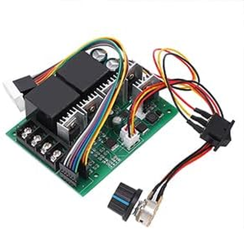 EVTSCAN 10 to 50V 60A PWM DC Motor Speed Controller, 3000W High Power, with CW/CCW Switch, Variable Adjustable Speed Control PCB Board for Brushed Motor image number 1