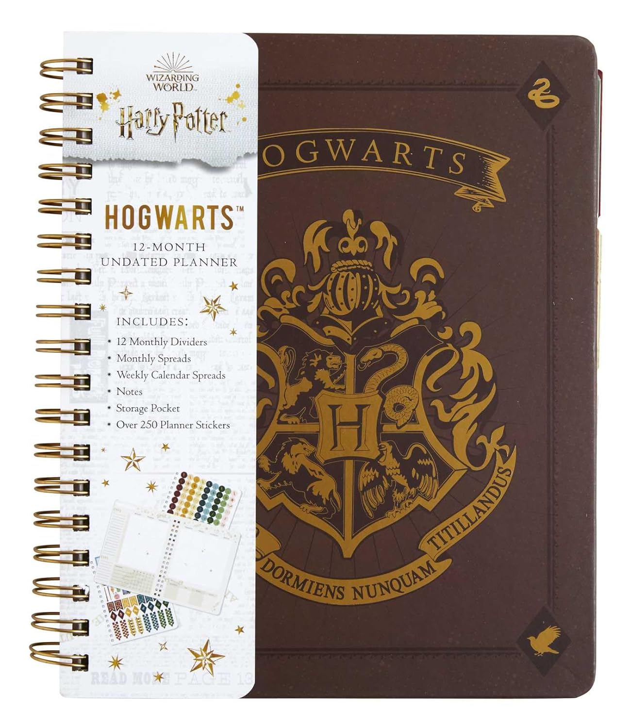 Harry Potter: Hogwarts 12-Month Undated Planner: (Harry Potter School Planner School, Harry Potter Gift, Harry Potter Stationery, Undated Planner) image number 4