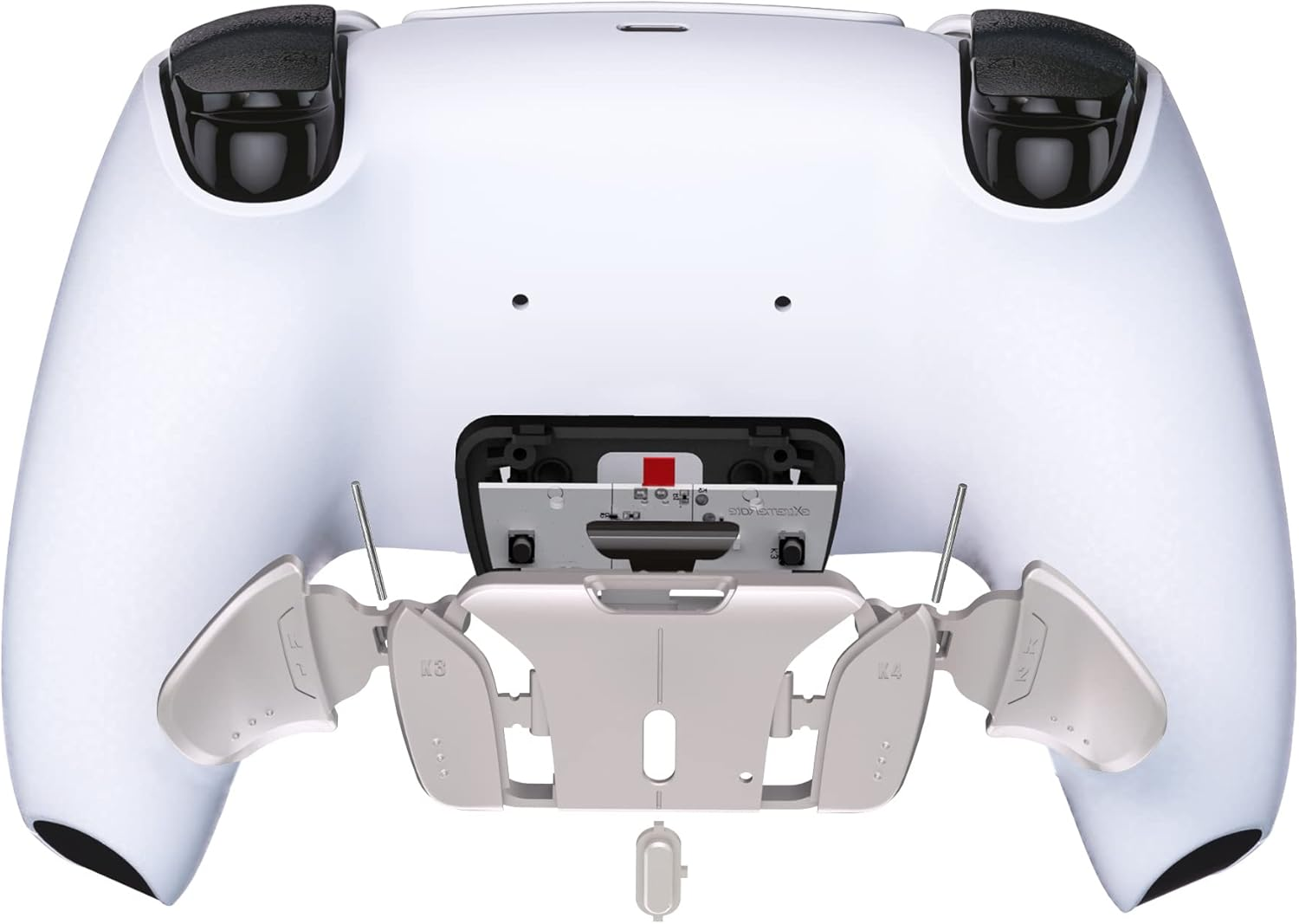 Turn Rise & RISE4 to RISE4 RMB Kit &ndash; Silver Real Metal Buttons (RMB) Version K1 K2 K3 K4 Back Buttons Housing & Remap PCB Board for PS5 Controller Extremerate Rise & RISE4 Remap Kit image number 6