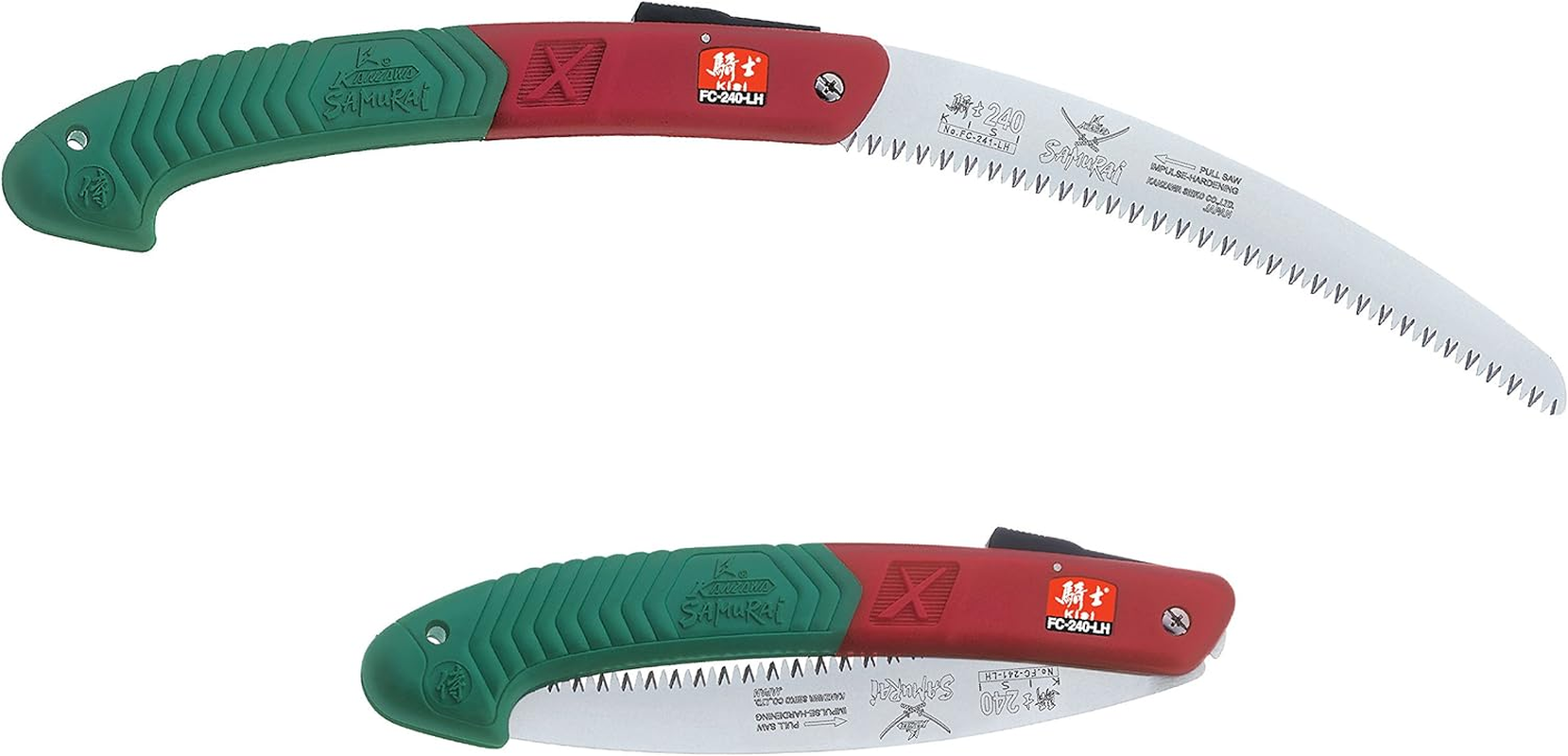 Samurai KISI FC-240-LH / 9 1/2" (24Cm) Folding Curved Blade Saw Made in Japan image number 4