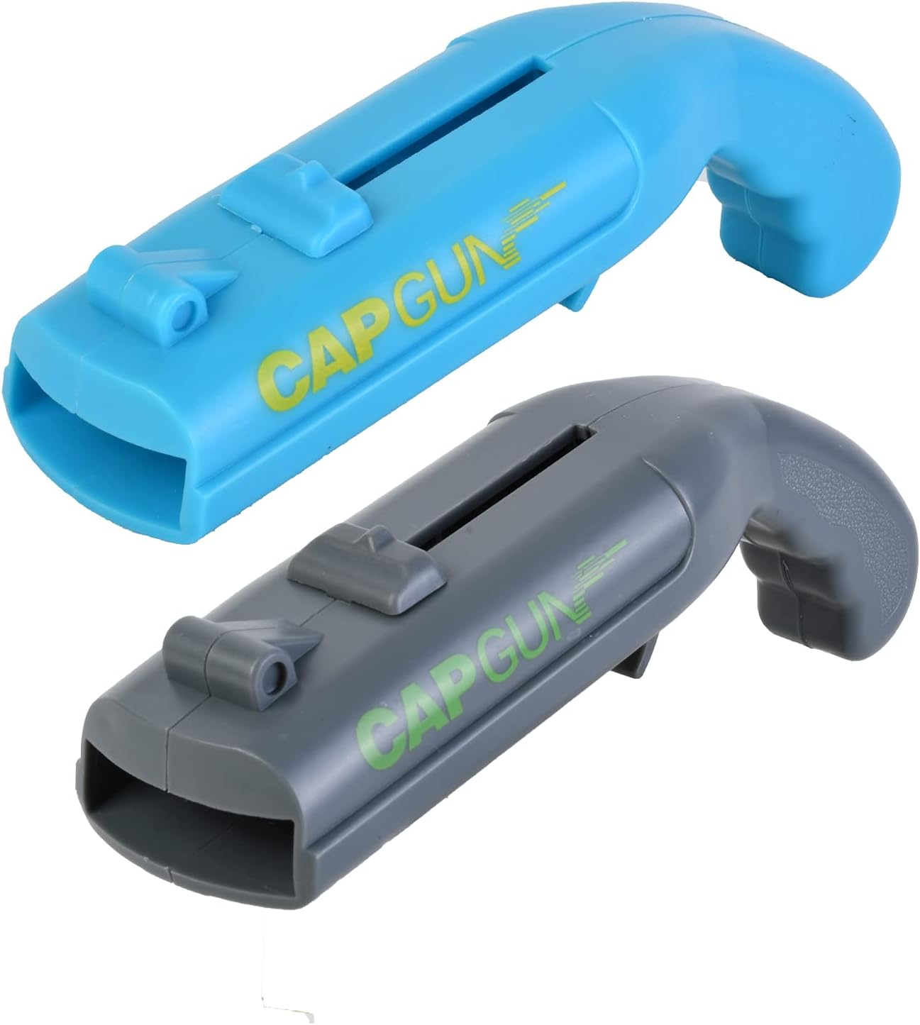 Cap Gun Bottle Opener,Funny Launcher Shooter Bottle Opener for Creative Game,Family Party,Bar ,Outdoor Barbecue,Plastic (Blue&Grey) image number 3