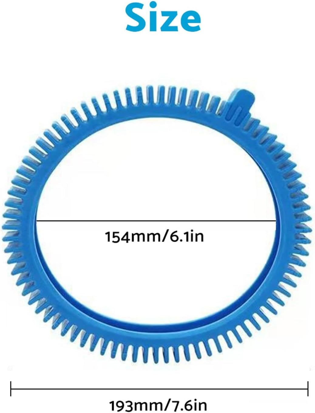 ALL in RED BOX 2 Pack 896584000-143 Blue Front Tire Kit with Super Hump, Replacement Suitable for Poolvergnuegen and Hayward Pool Cleaners image number 6
